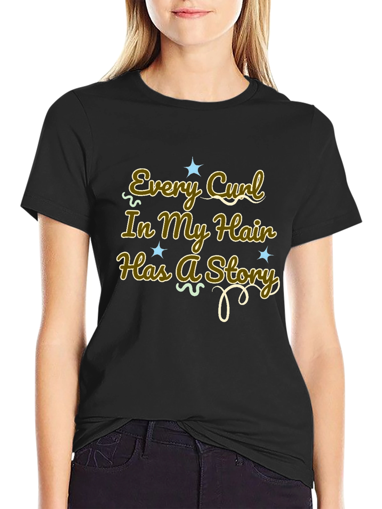 Every Curl Has a Story Graphic Tee