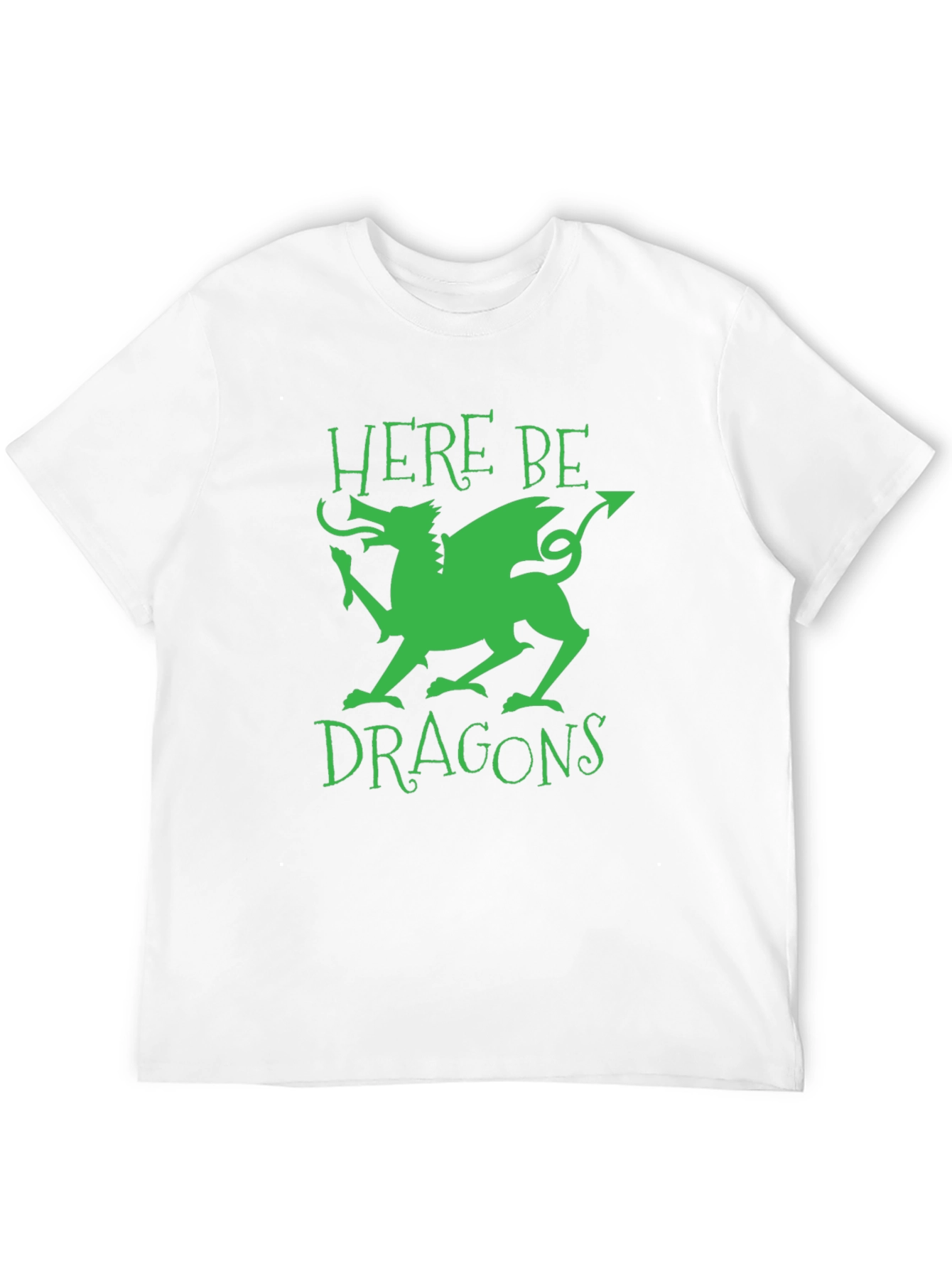 Here Be Dragons Graphic Tee - Black T-Shirt