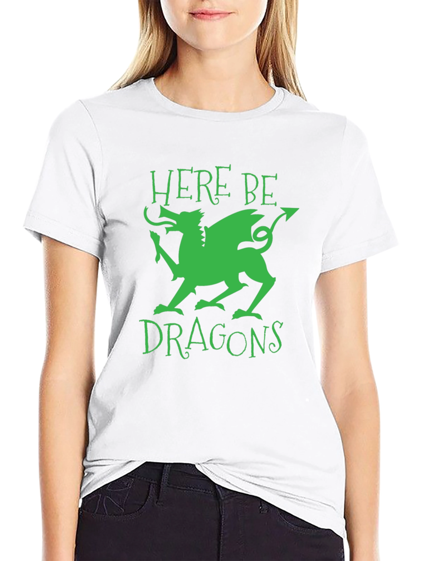 Here Be Dragons Graphic Tee - Black T-Shirt