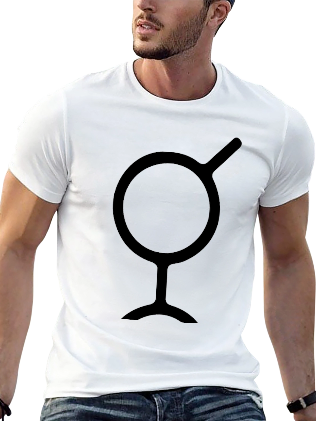 Abstract Symbol Black T-Shirt
