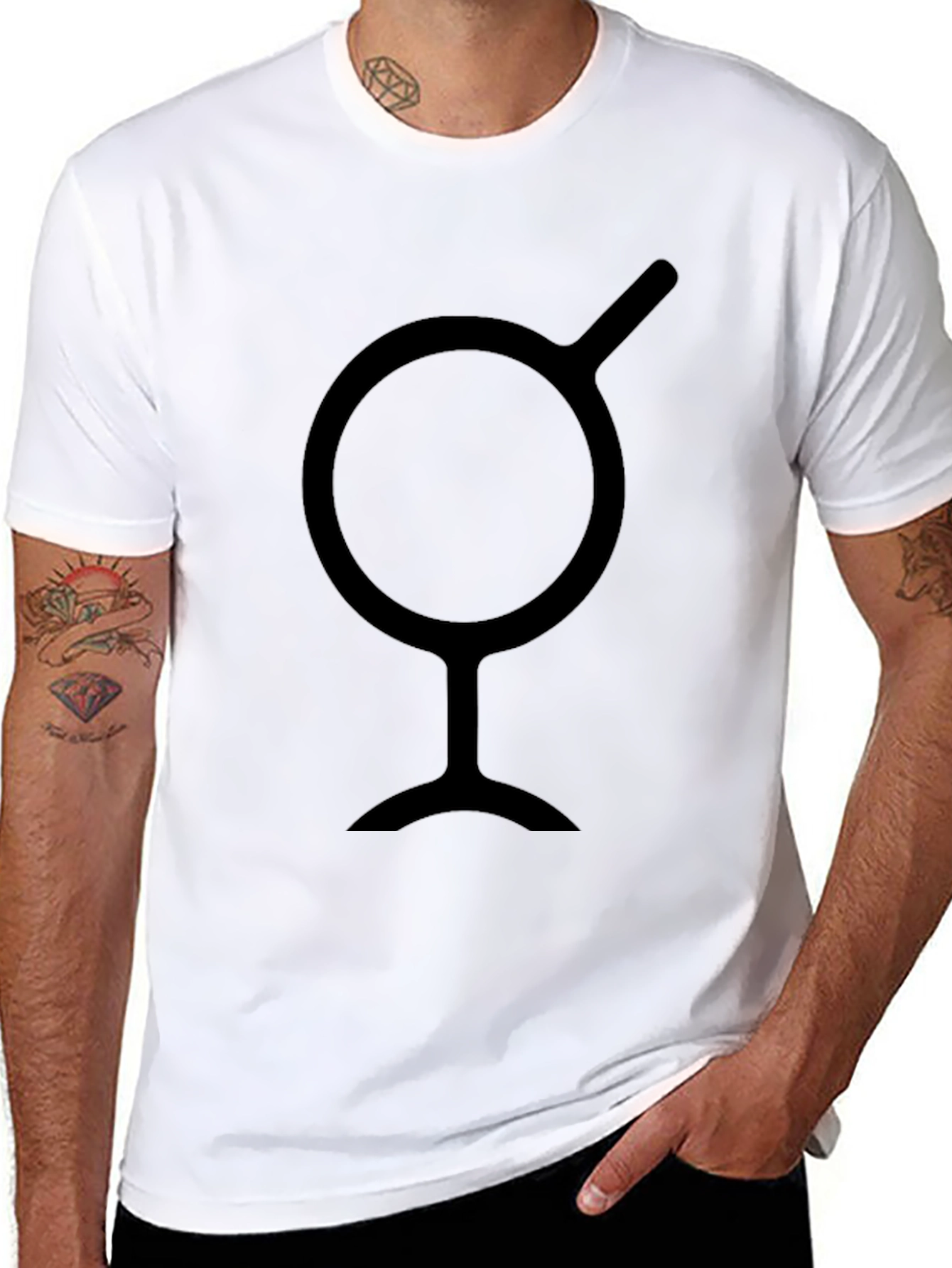Abstract Symbol Black T-Shirt