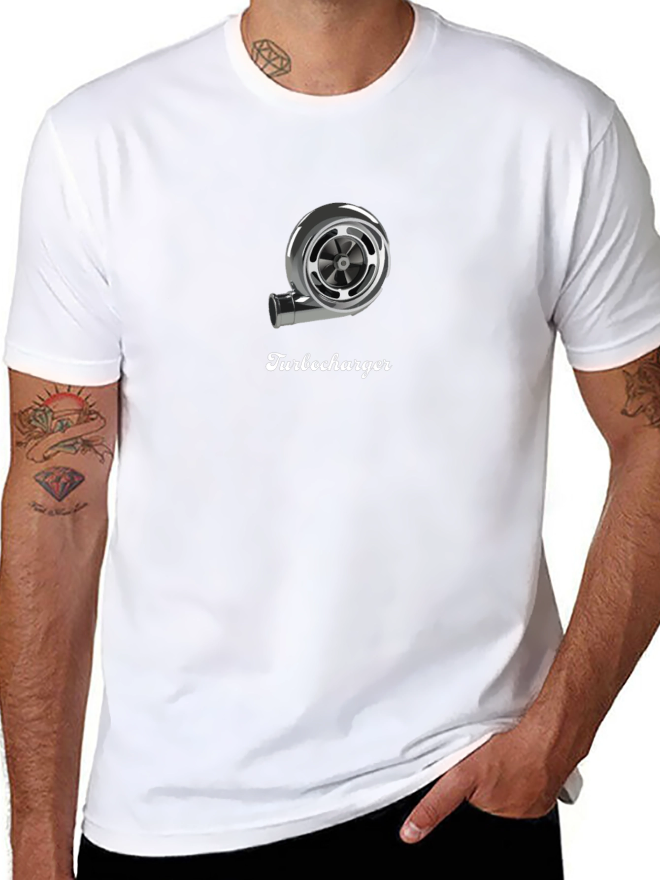 Turbocharger Graphic Black T-Shirt