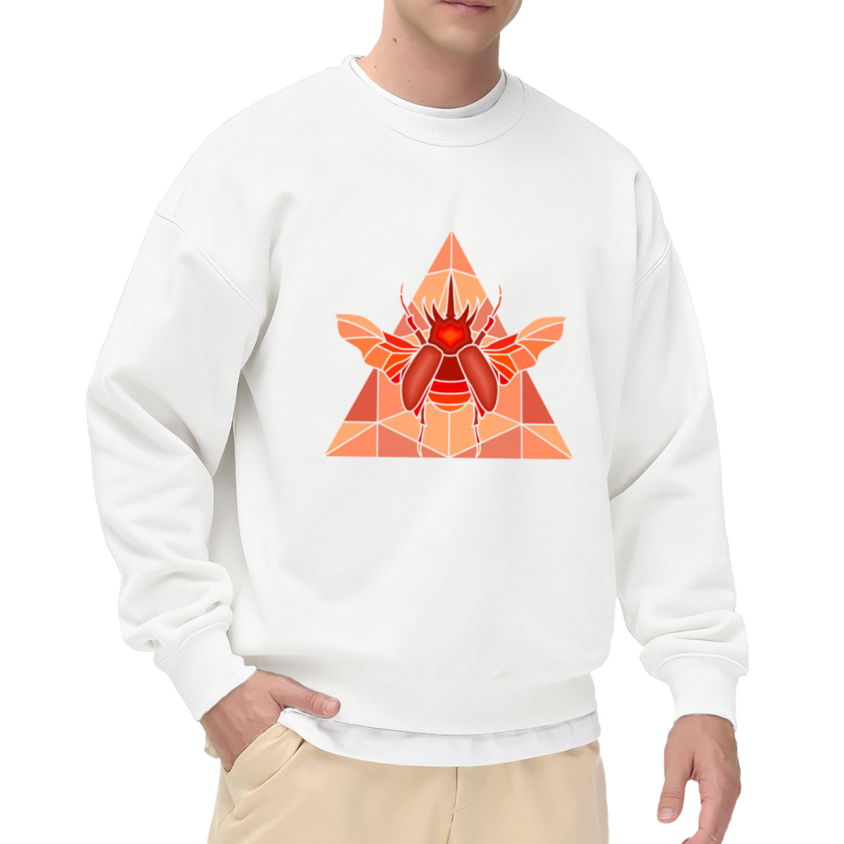 Gothic Geometric Art Deco Graphic ԲÁìÎÀÒÂ - Unique Design Pullover Sweatshirt