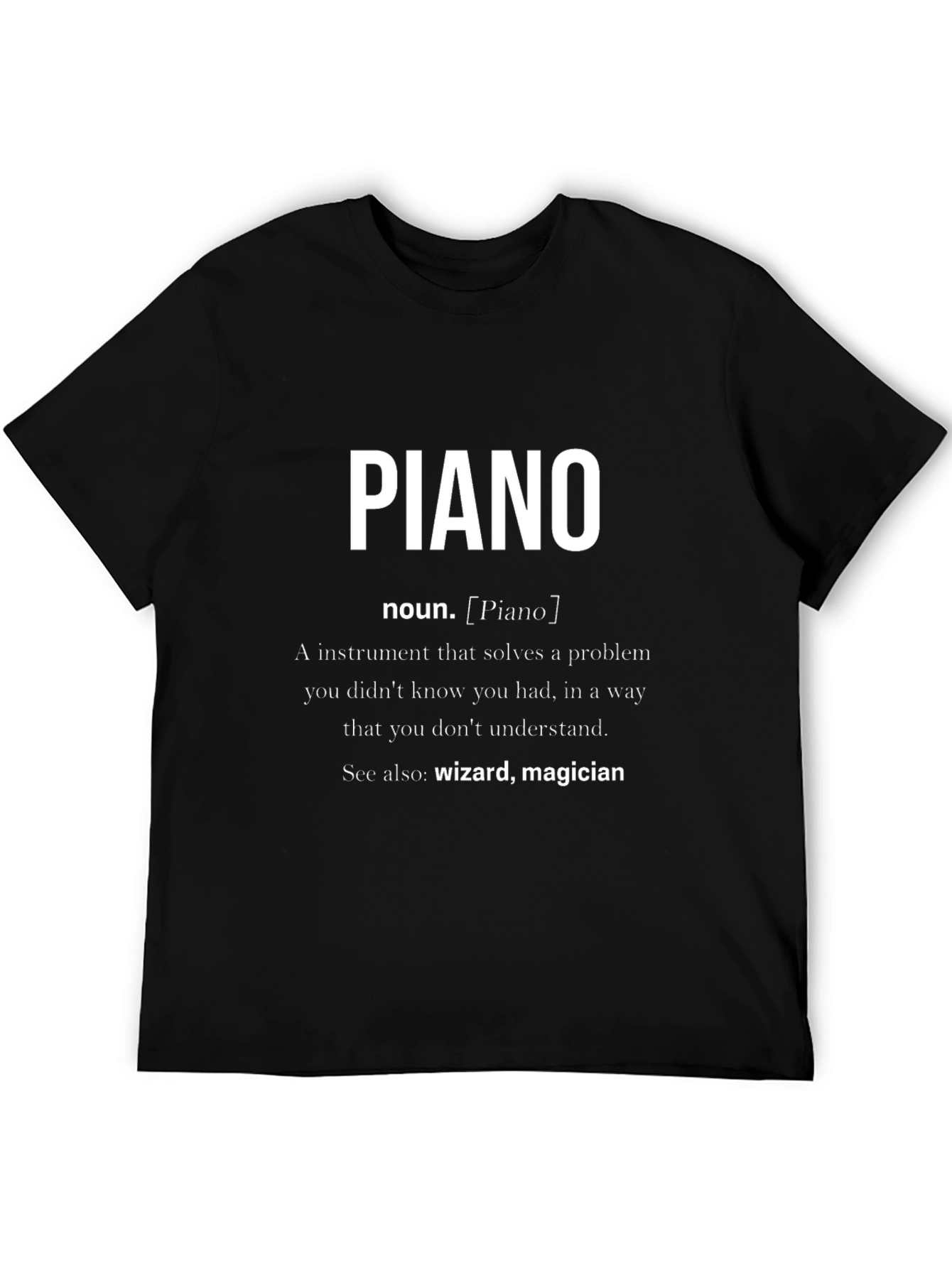 Piano Definition Graphic T-Shirt