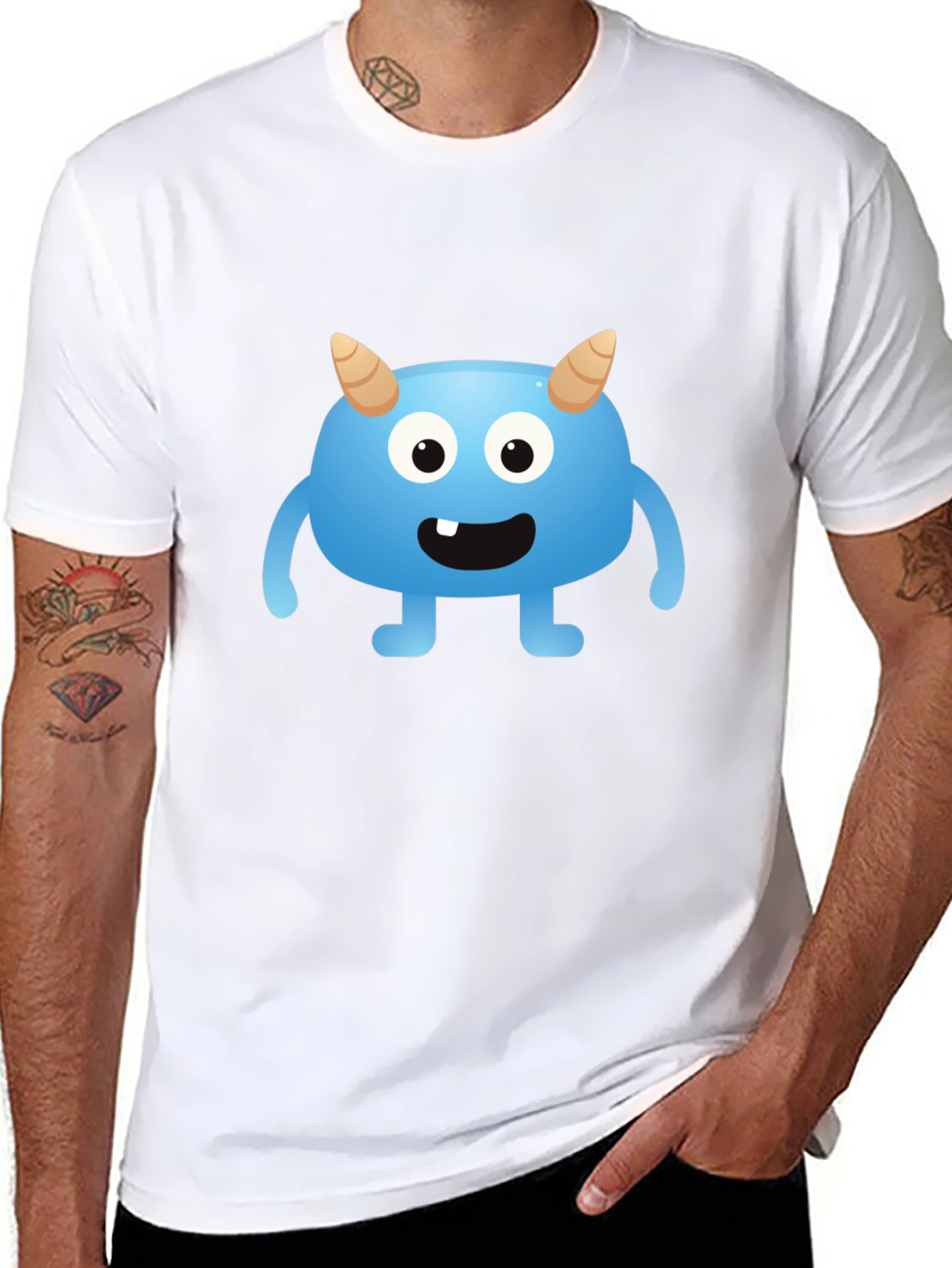 Monster Graphic Black T-Shirt