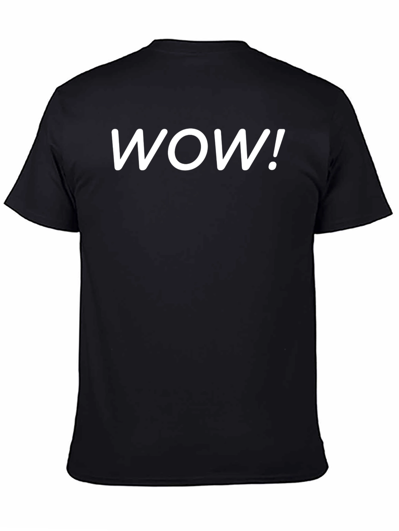 WOW! Graphic T-Shirt - Black Cotton Tee