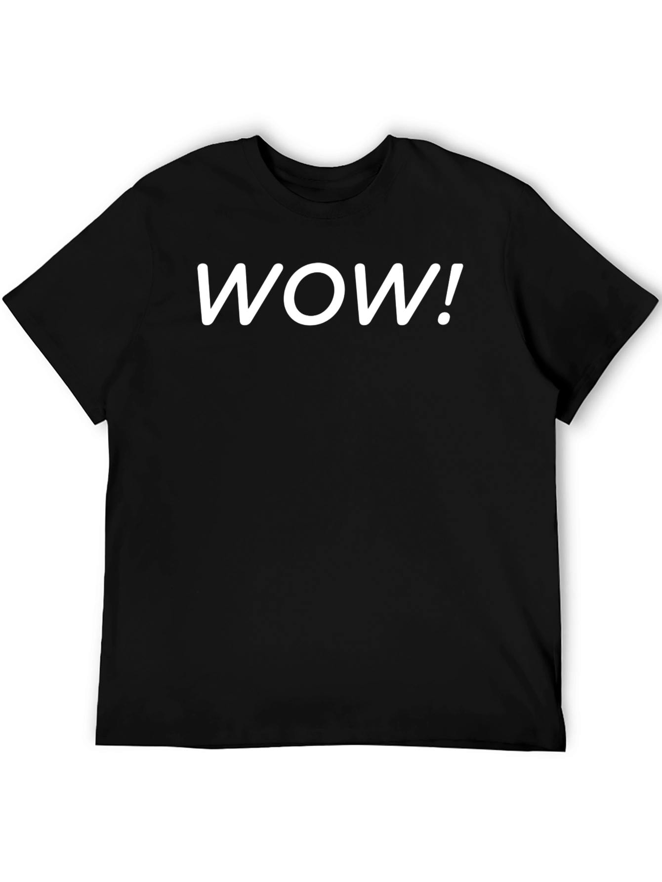 WOW! Graphic T-Shirt - Black Cotton Tee