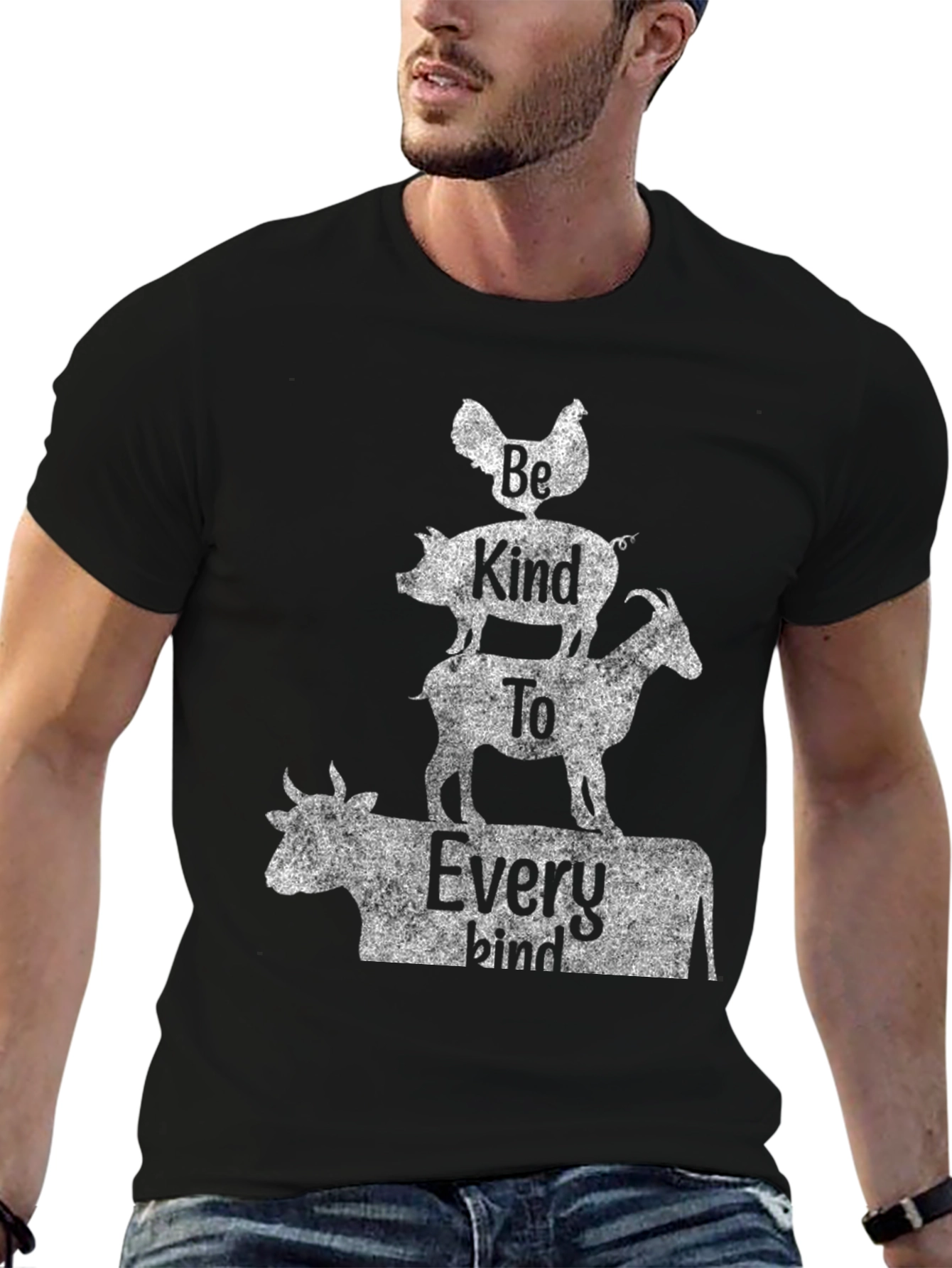Be Kind T-Shirt: Animal Stack Tee
