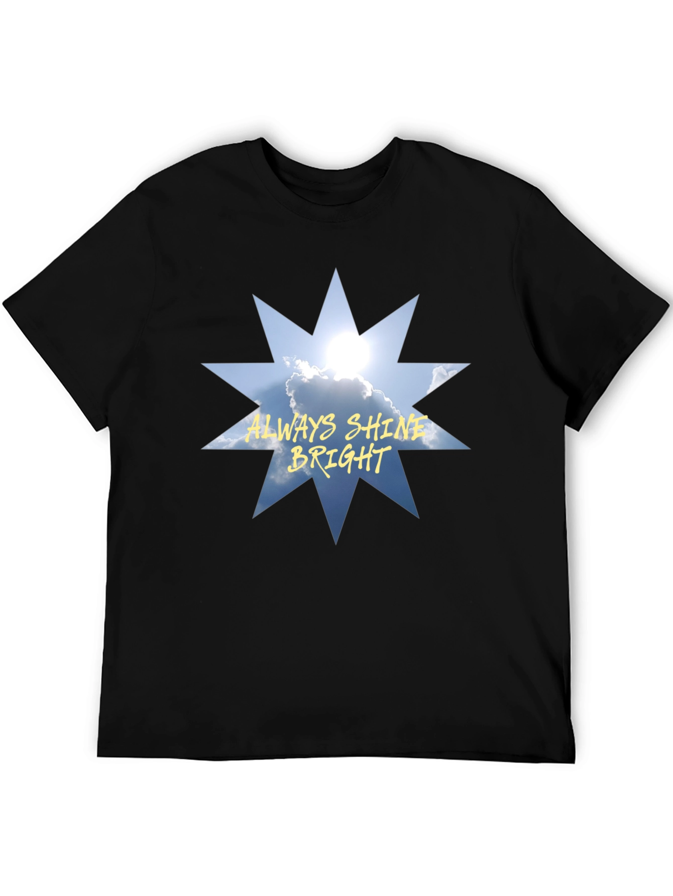 Always Shine Bright Graphic Tee - Black