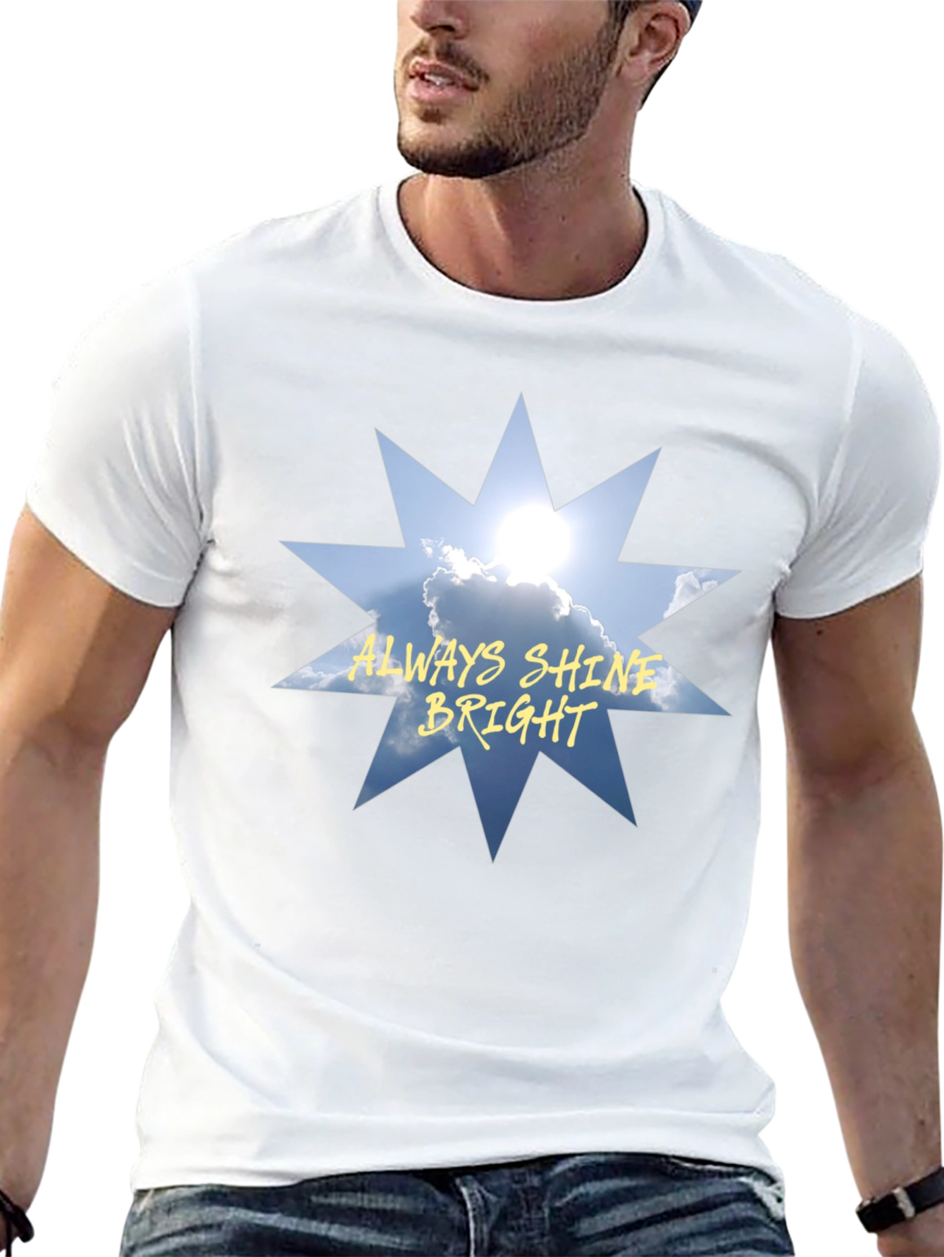 Always Shine Bright Graphic Tee - Black