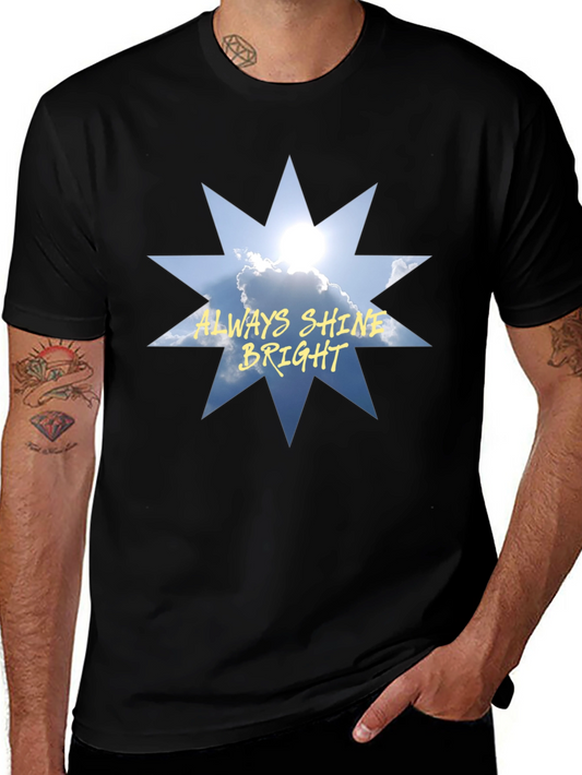 Always Shine Bright Graphic Tee - Black