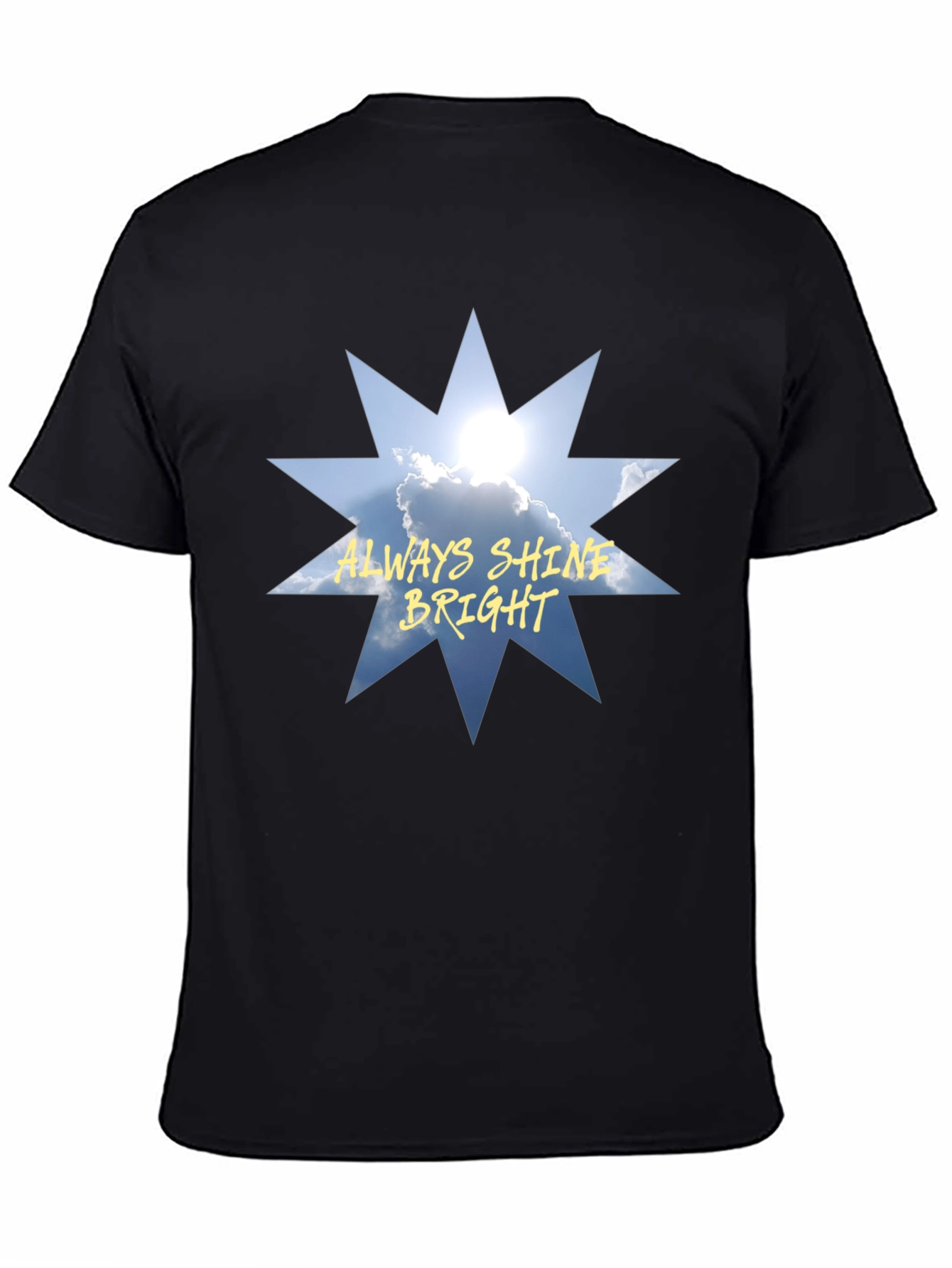 Always Shine Bright Graphic Tee - Black