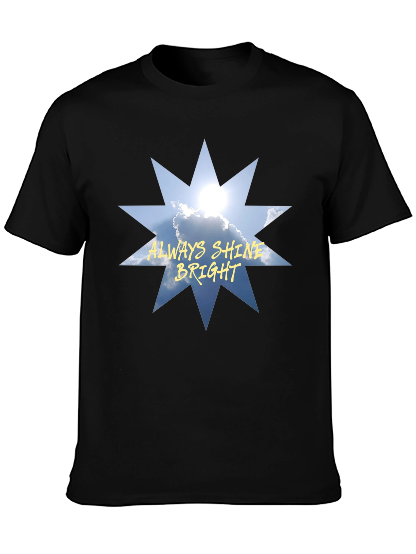 Always Shine Bright Graphic Tee - Black