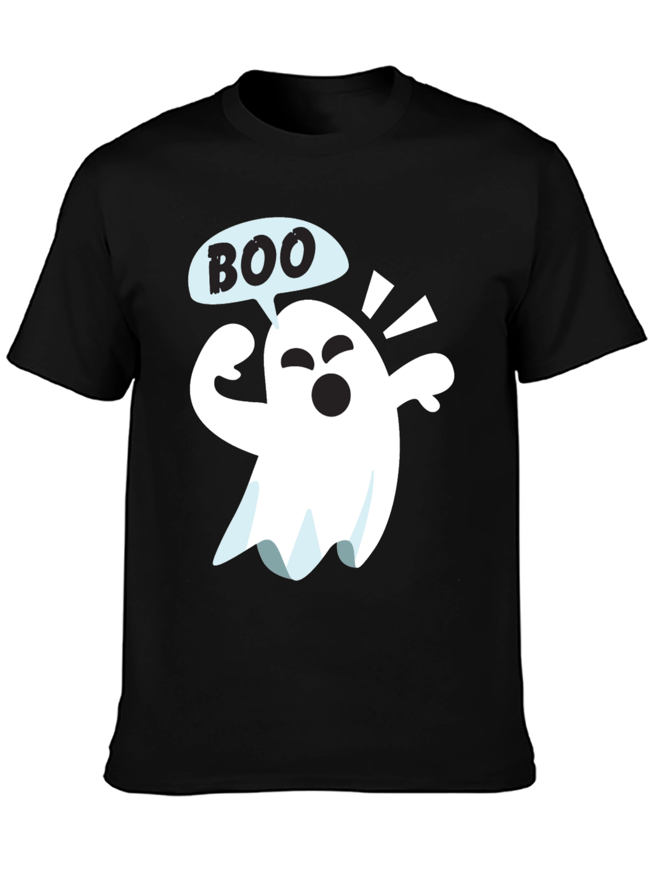 Boo Ghost Graphic Tee - Halloween Fun!