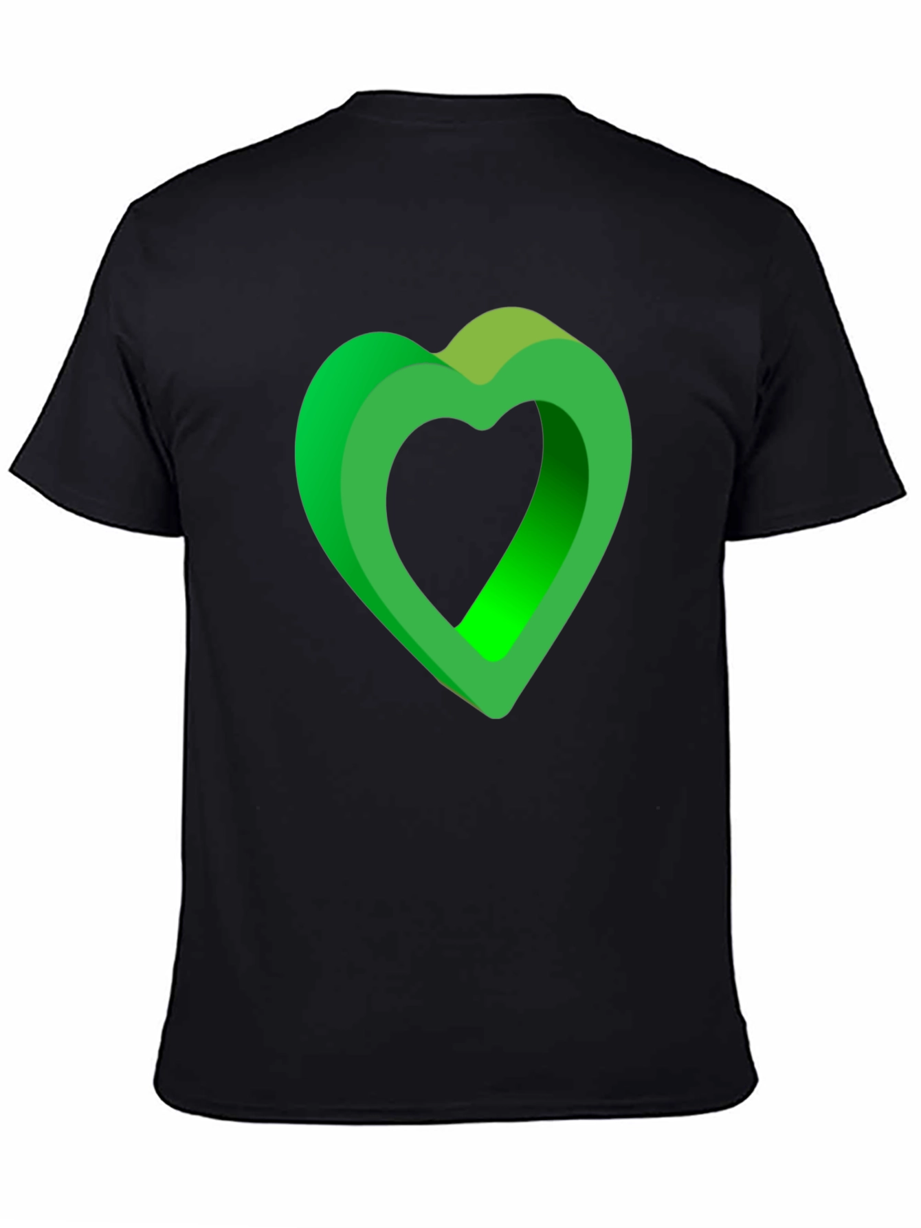 Green Heart Graphic T-Shirt - Stylish Casual Wear