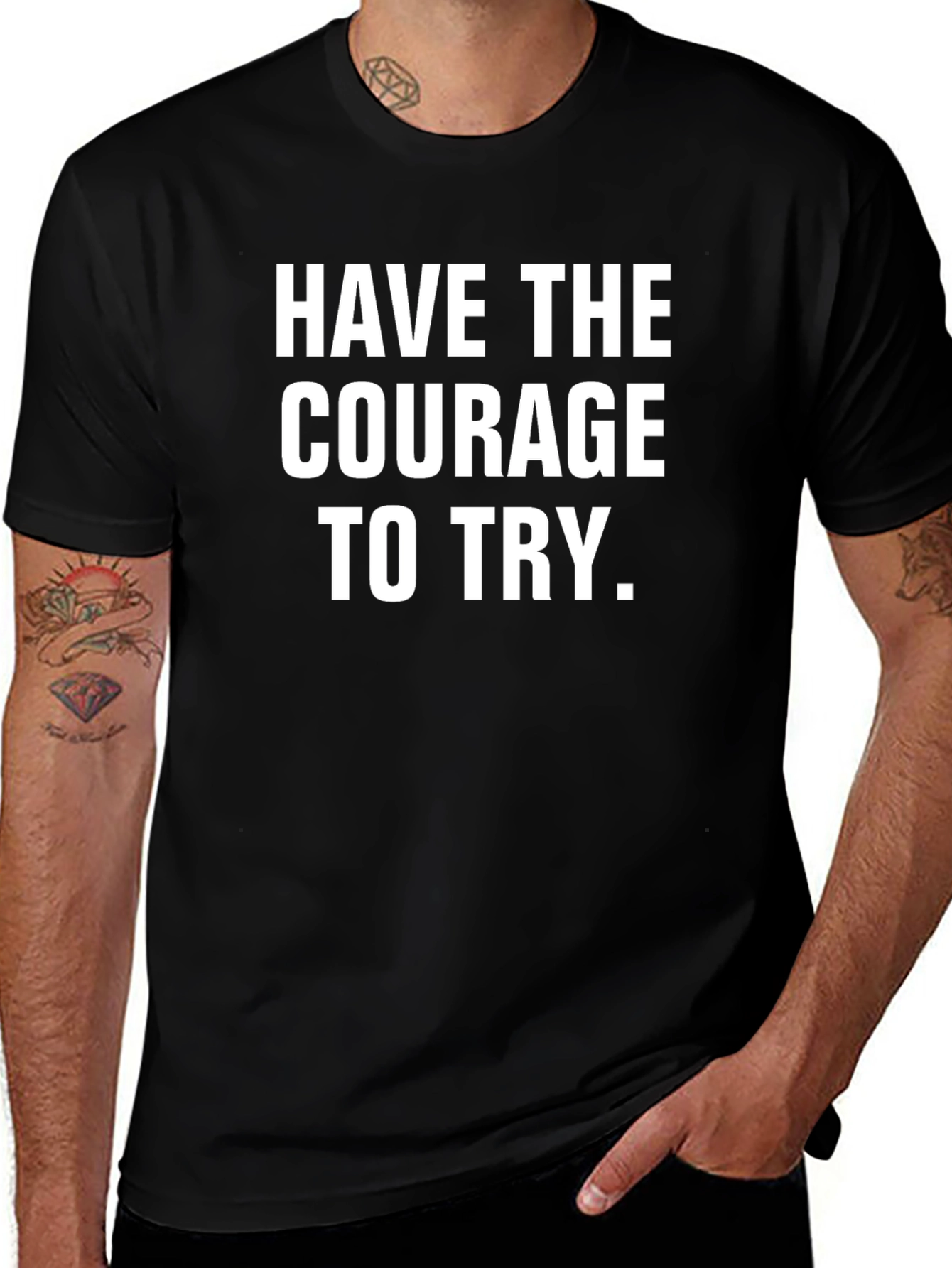 Courage to Try Graphic Tee - Motivational Shirt