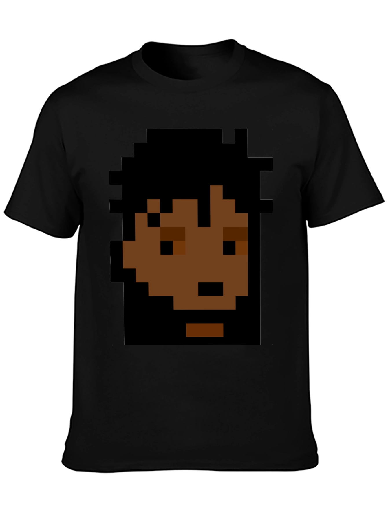 Pixel Art Graphic Black T-Shirt