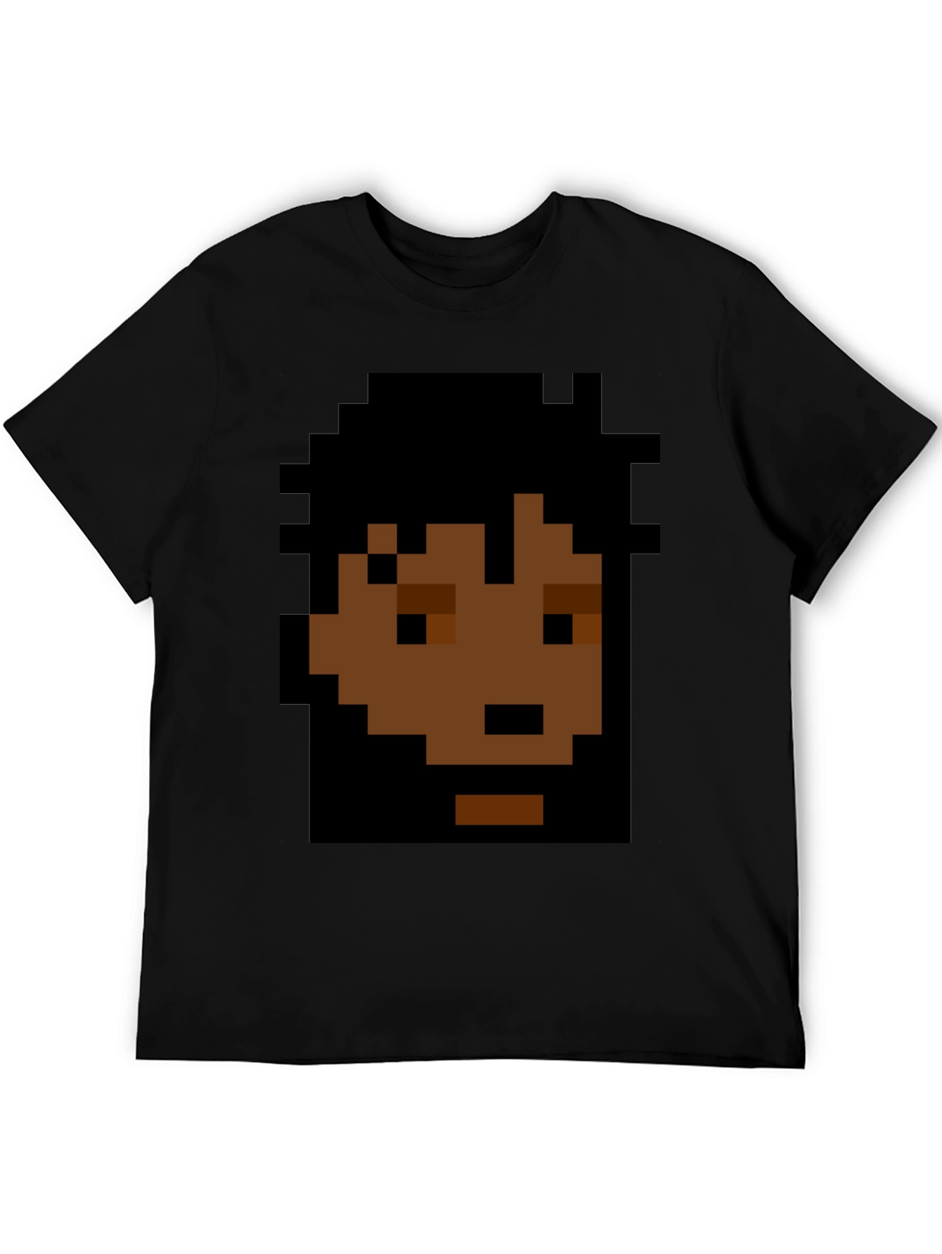 Pixel Art Graphic Black T-Shirt