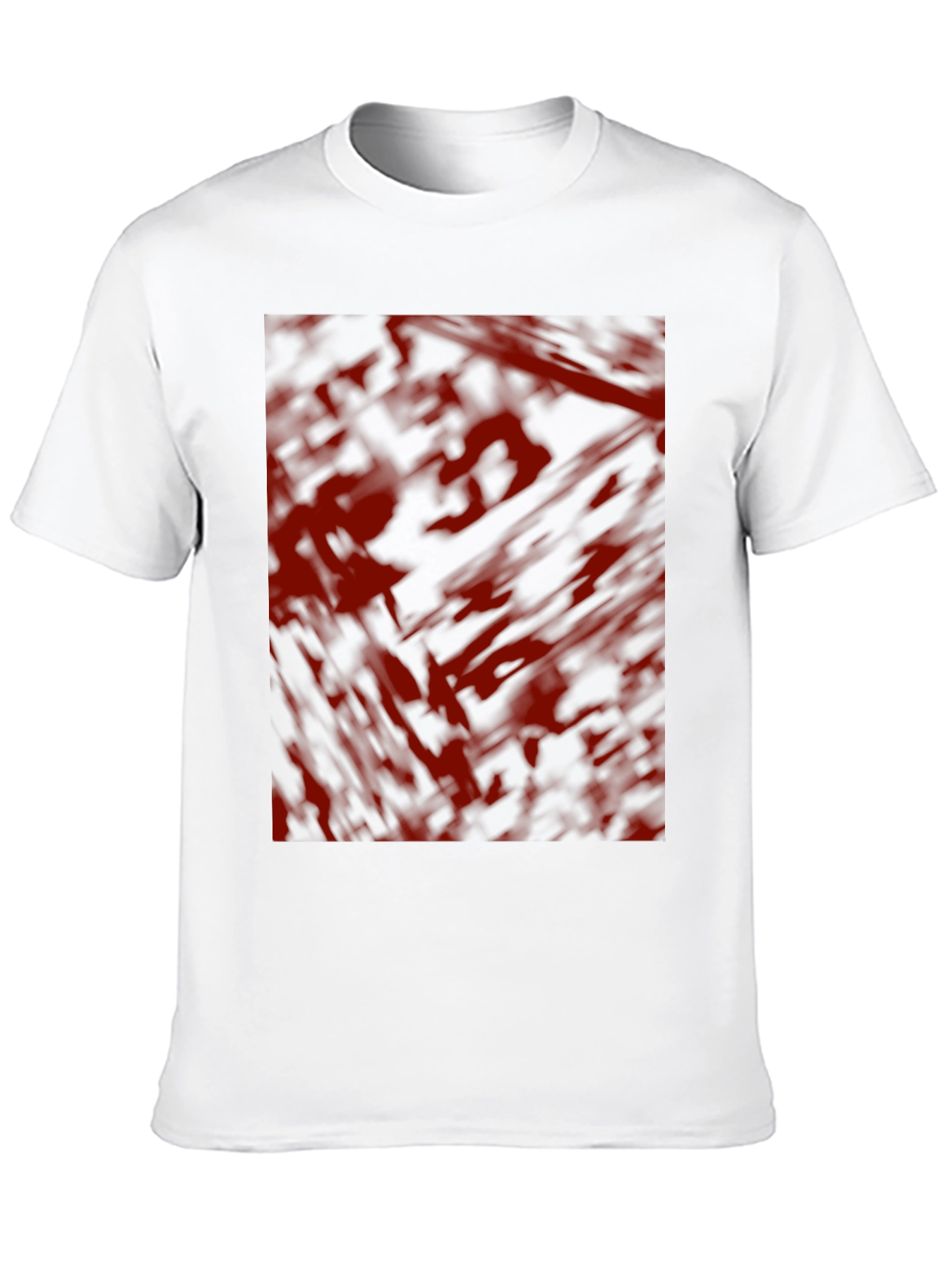Abstract Red & Black Graphic T-Shirt