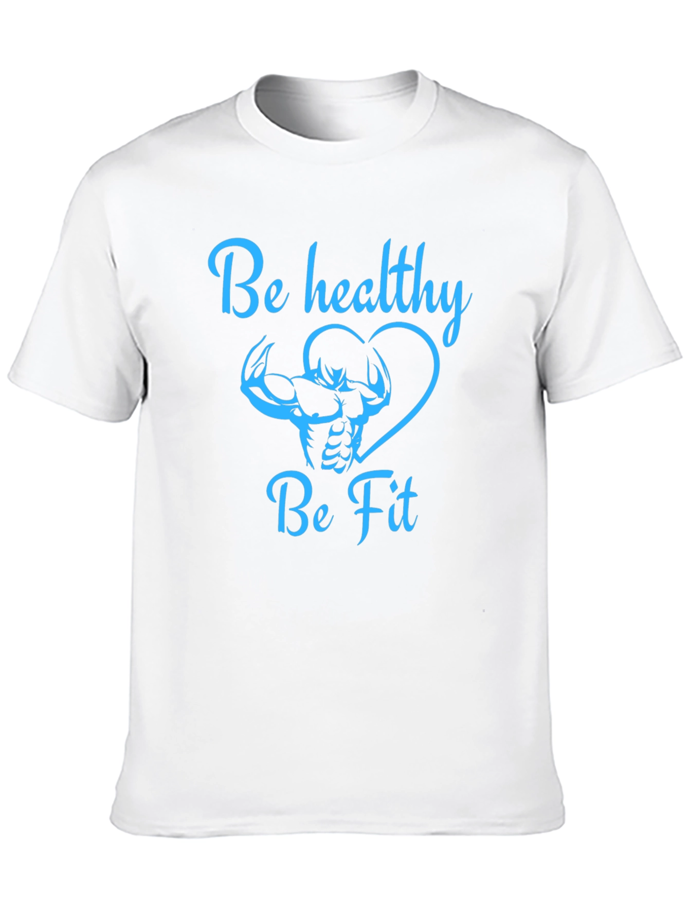 Be Healthy Be Fit Black T-Shirt