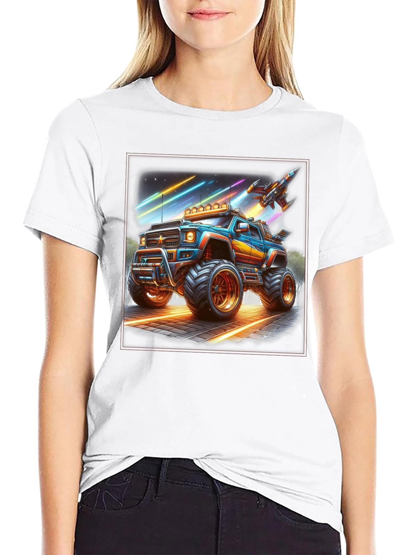 Monster Truck Rocket T-Shirt