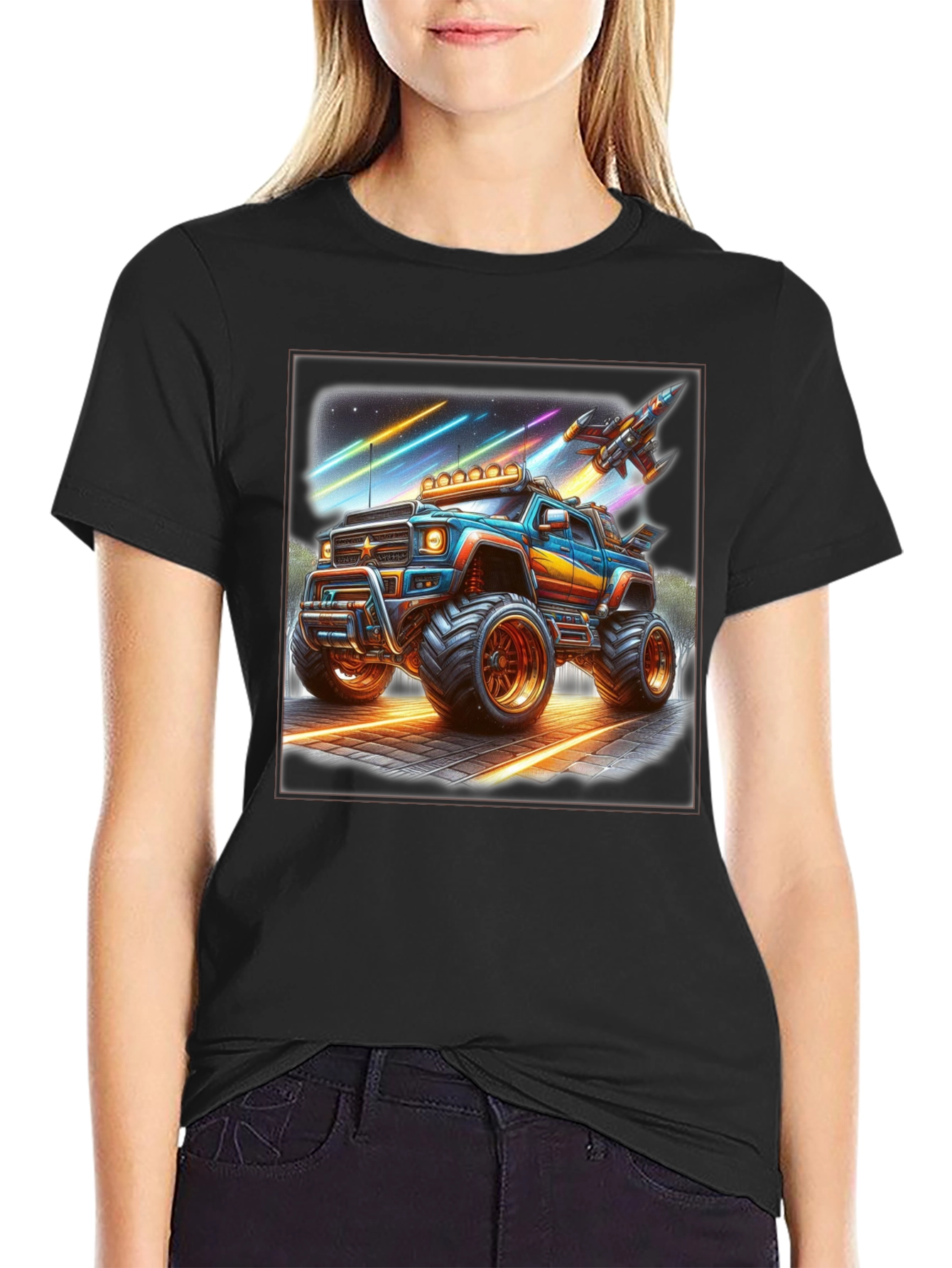 Monster Truck Rocket T-Shirt