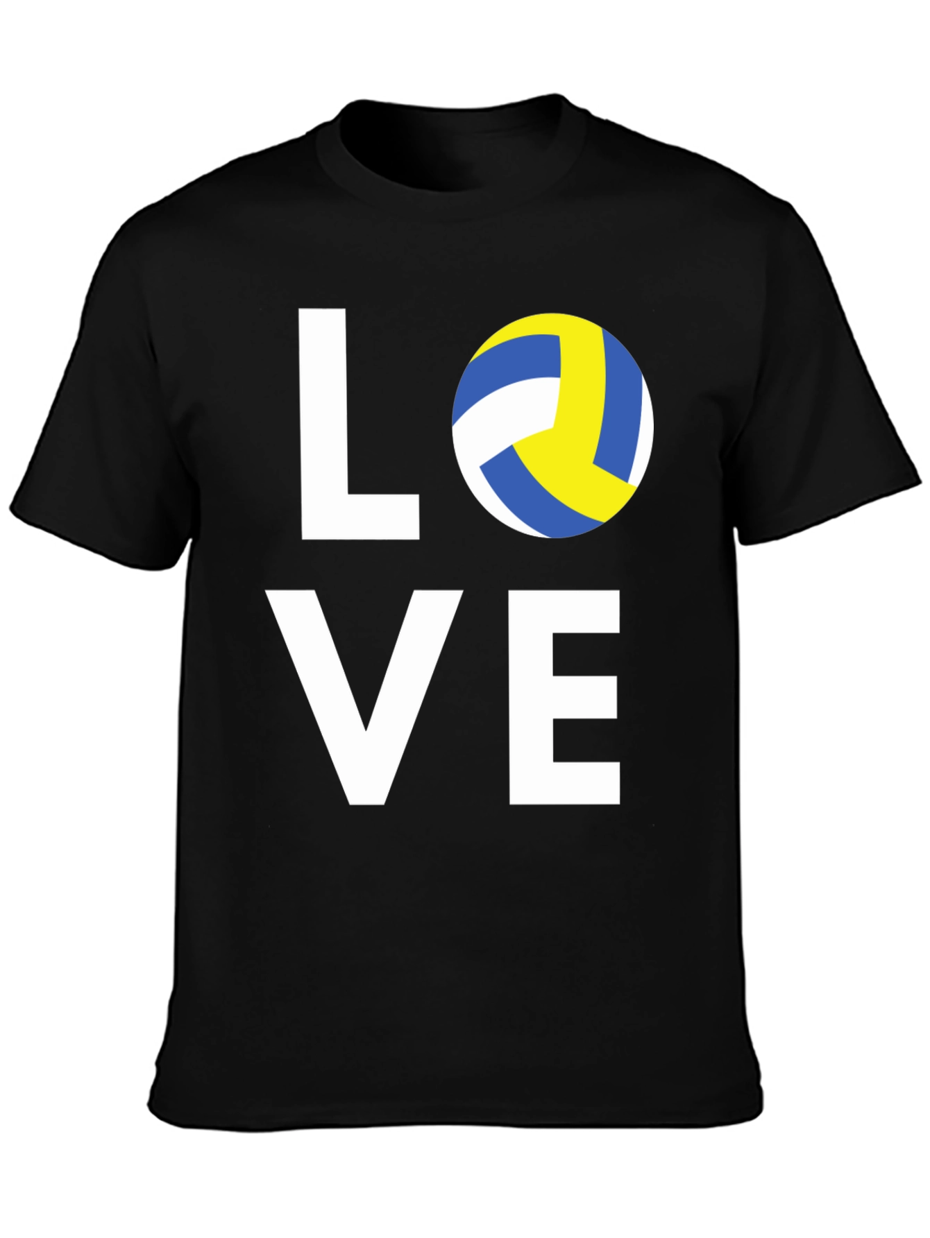 Love Volleyball Graphic Tee - Black