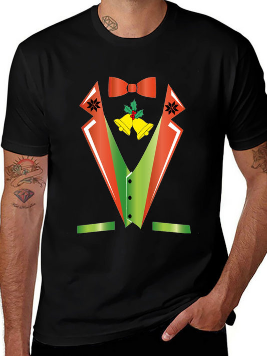Festive Christmas Tuxedo T-Shirt