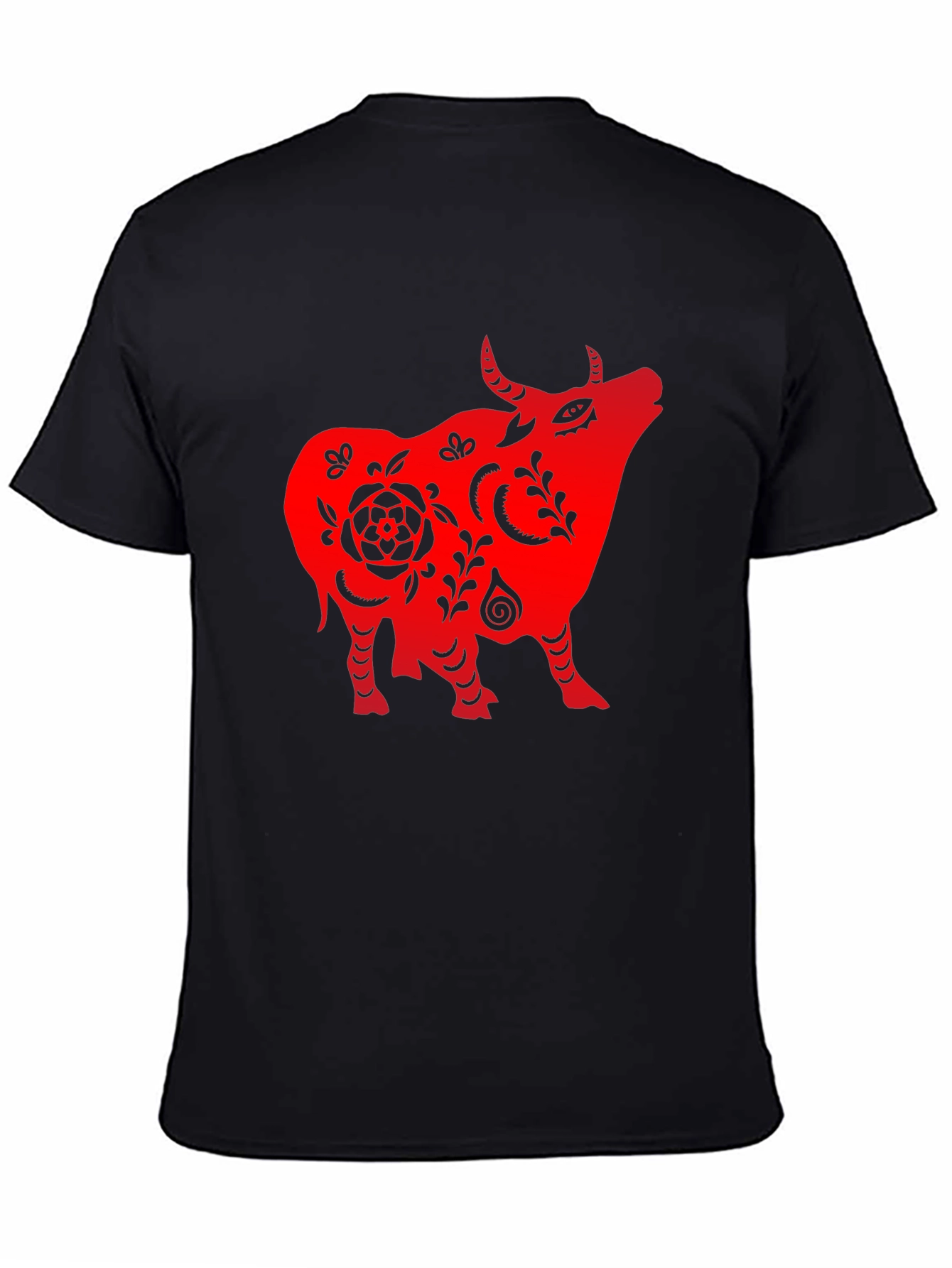 Red Ox Graphic Black T-Shirt