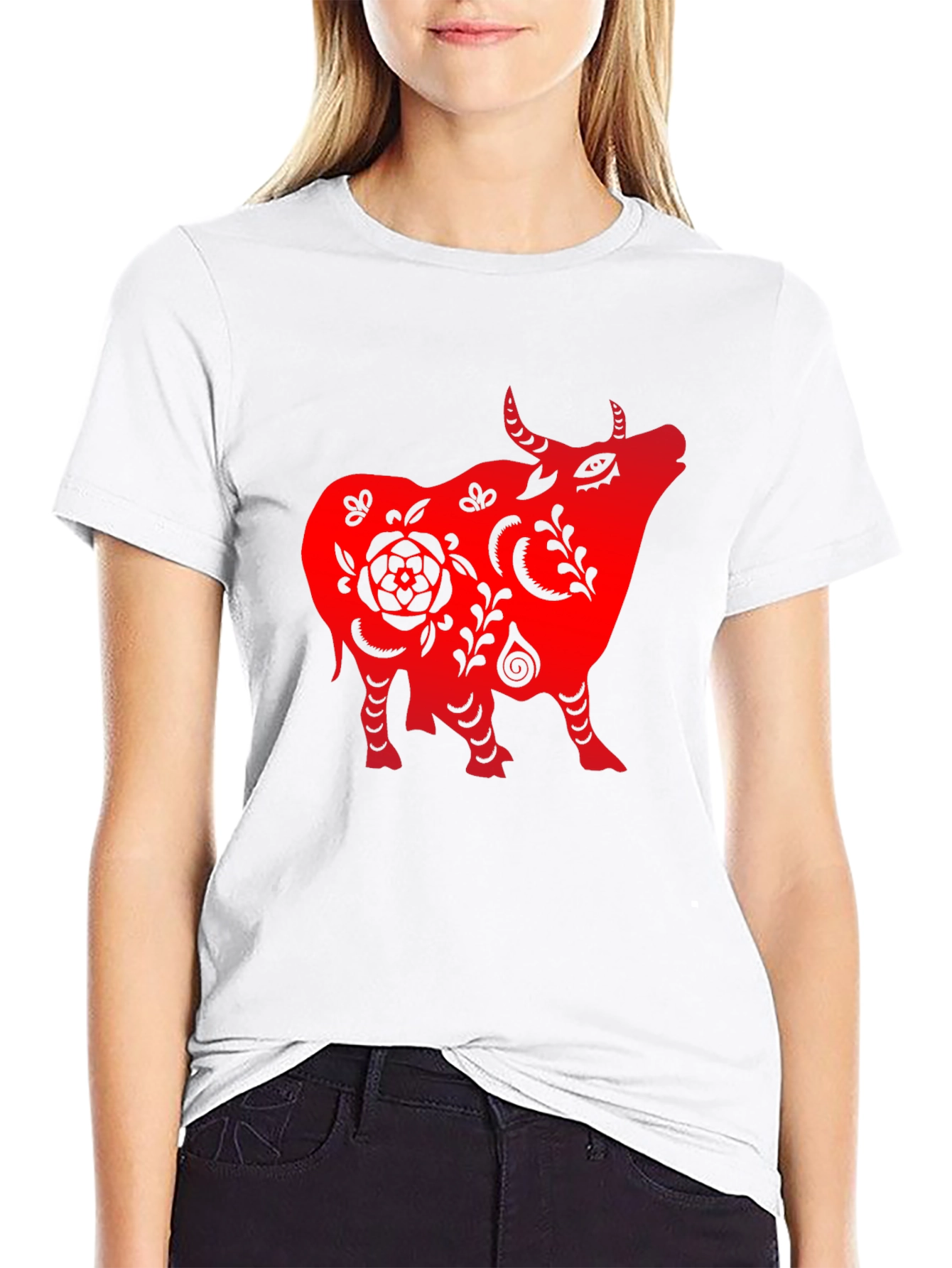 Red Ox Graphic Black T-Shirt