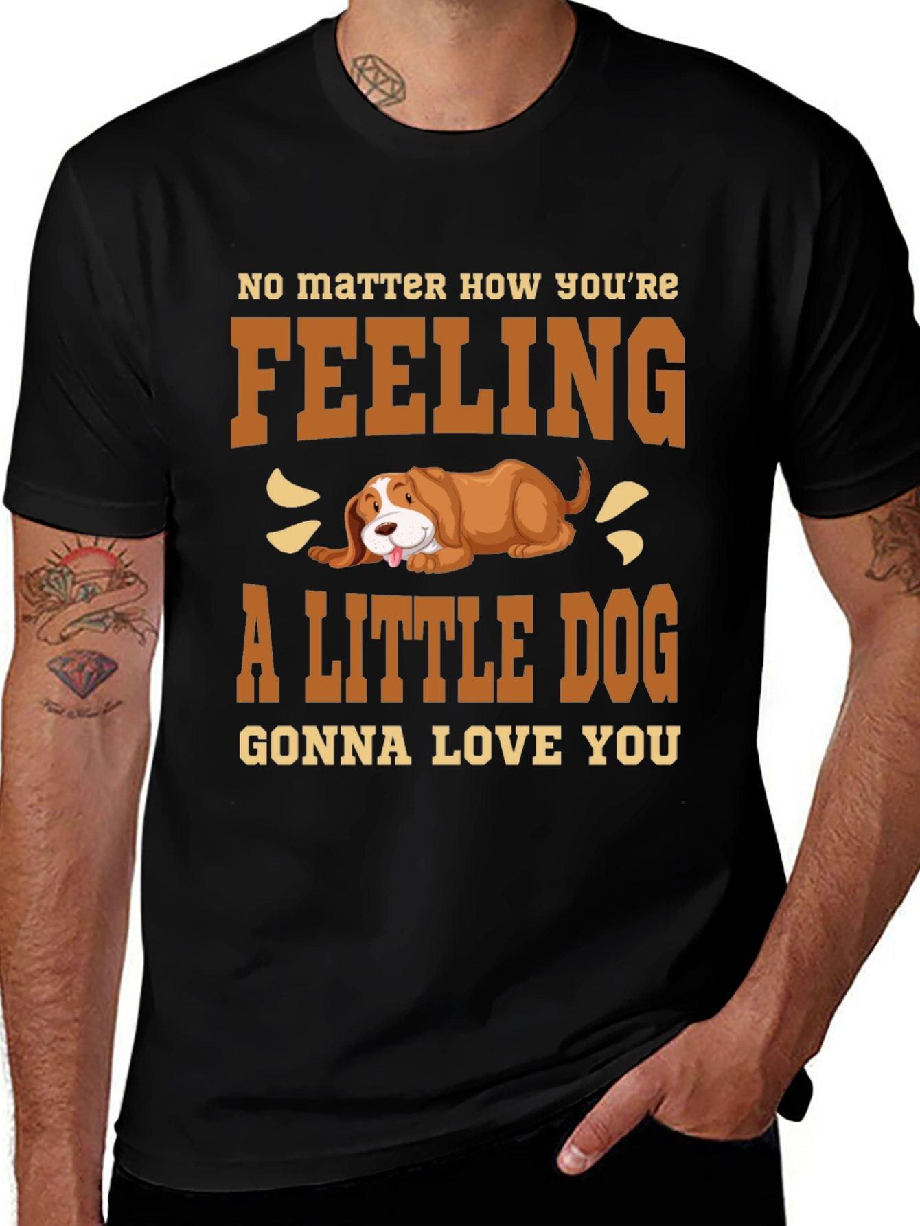 A Little Dog Gonna Love You Graphic Tee