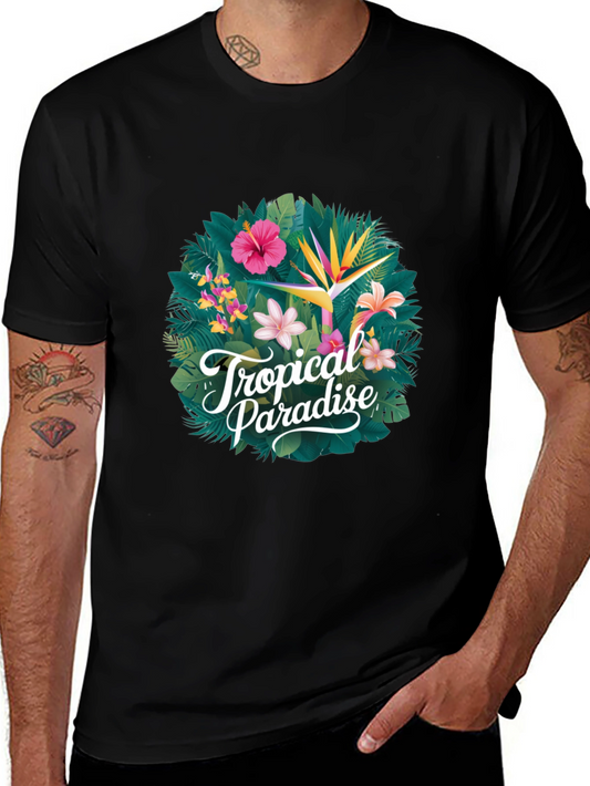 Tropical Paradise Graphic T-Shirt