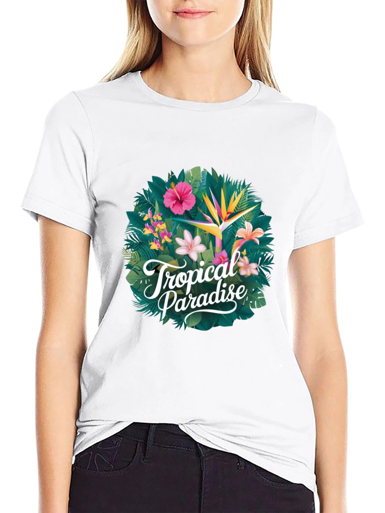 Tropical Paradise Graphic T-Shirt
