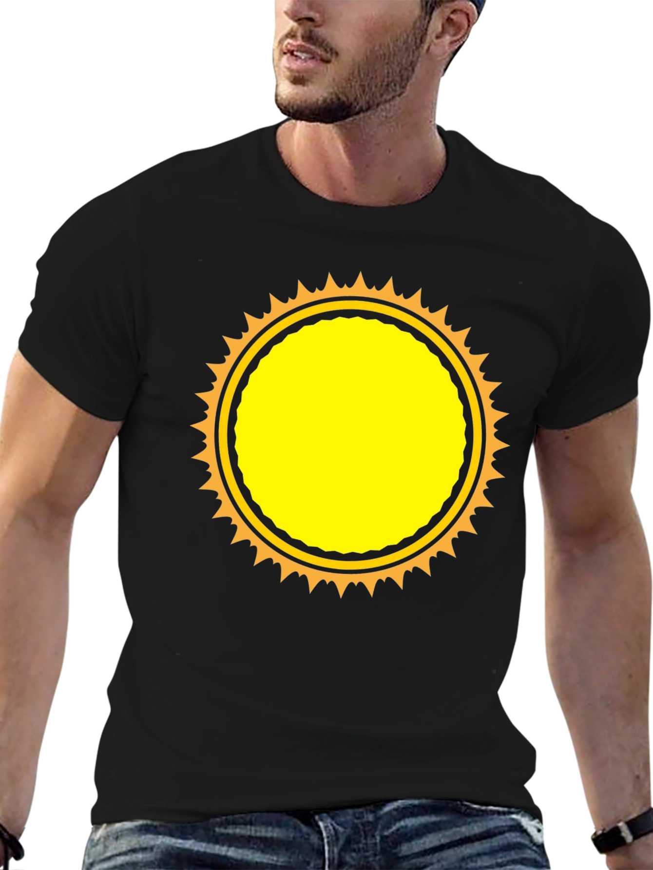 Sunburst Graphic T-Shirt - Casual Style