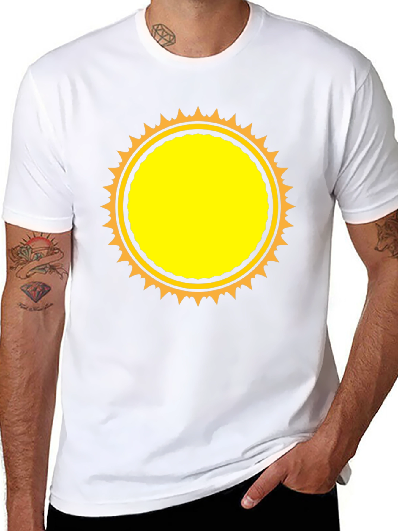Sunburst Graphic T-Shirt - Casual Style