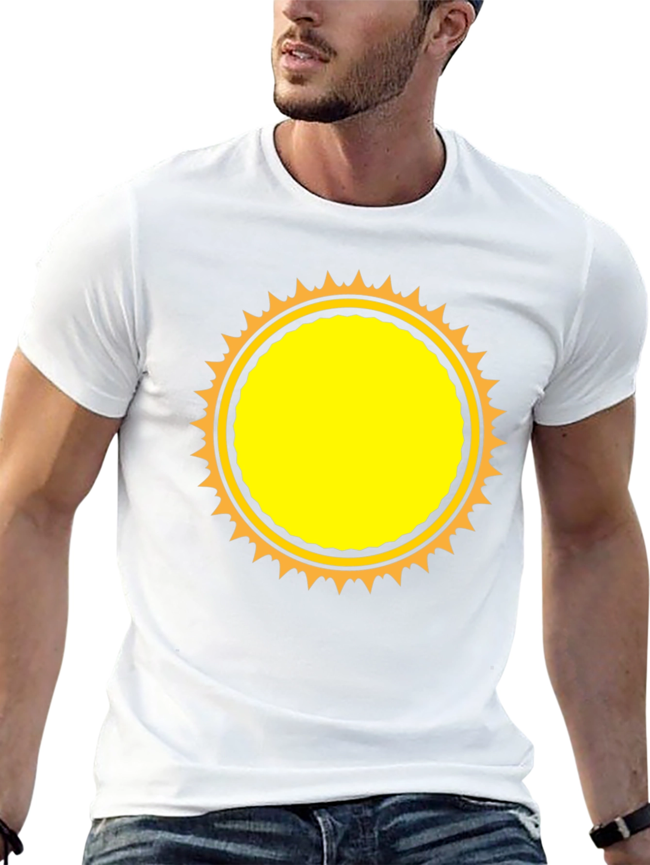 Sunburst Graphic T-Shirt - Casual Style