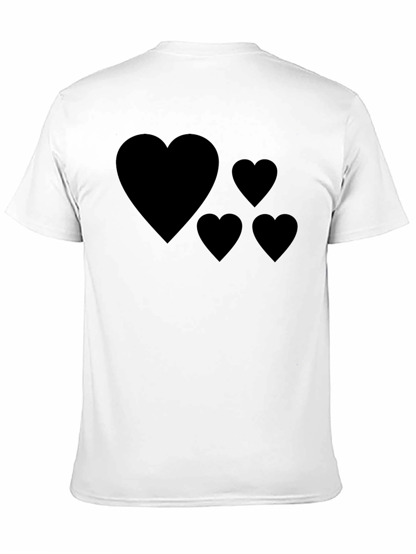 Black Heart Graphic Tee - Mens Casual T-Shirt