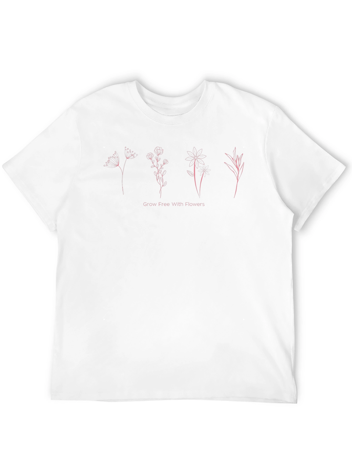 Black Floral Graphic T-Shirt - Grow Free