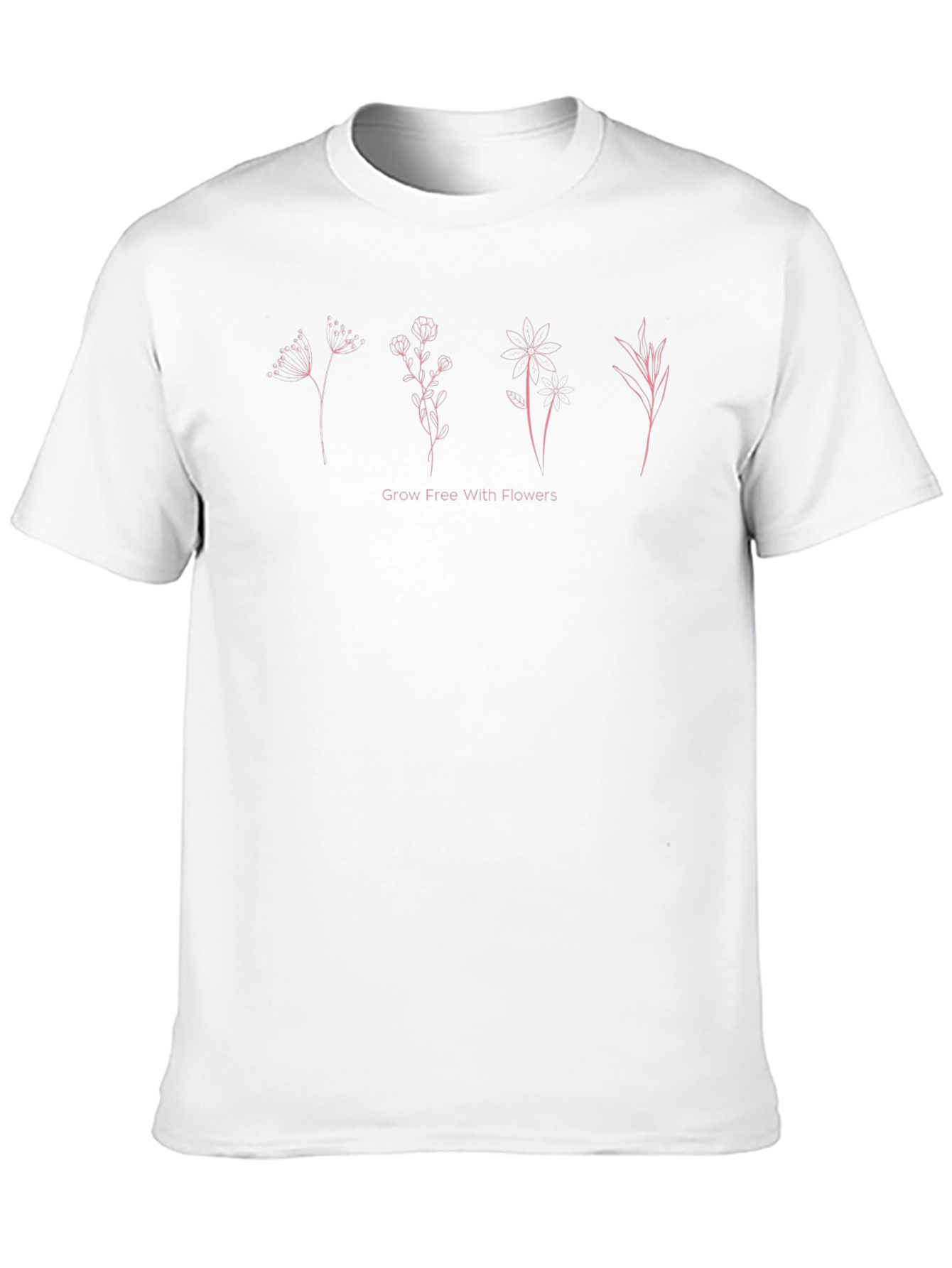 Black Floral Graphic T-Shirt - Grow Free