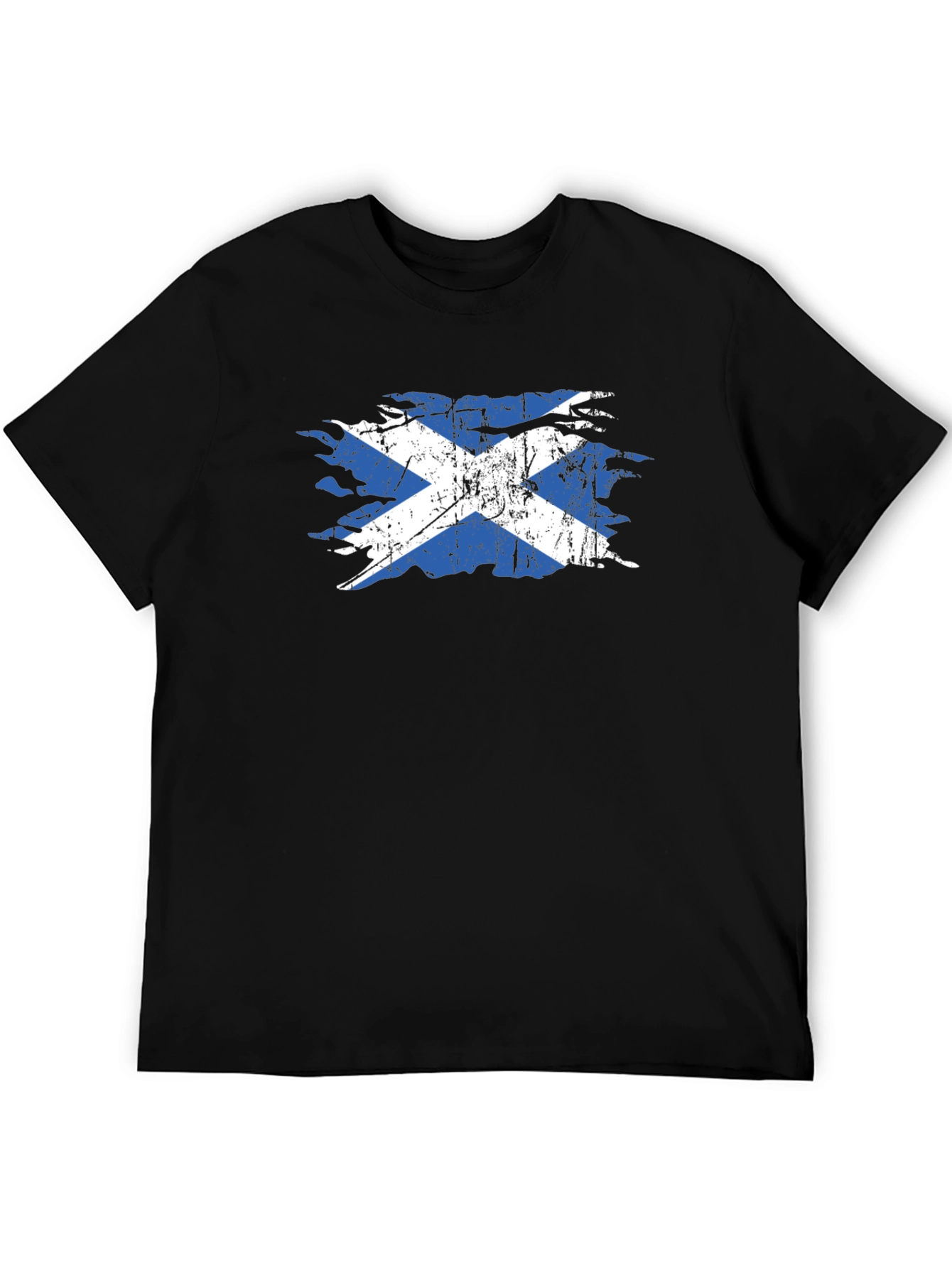 Scotland Flag Distressed Graphic Tee