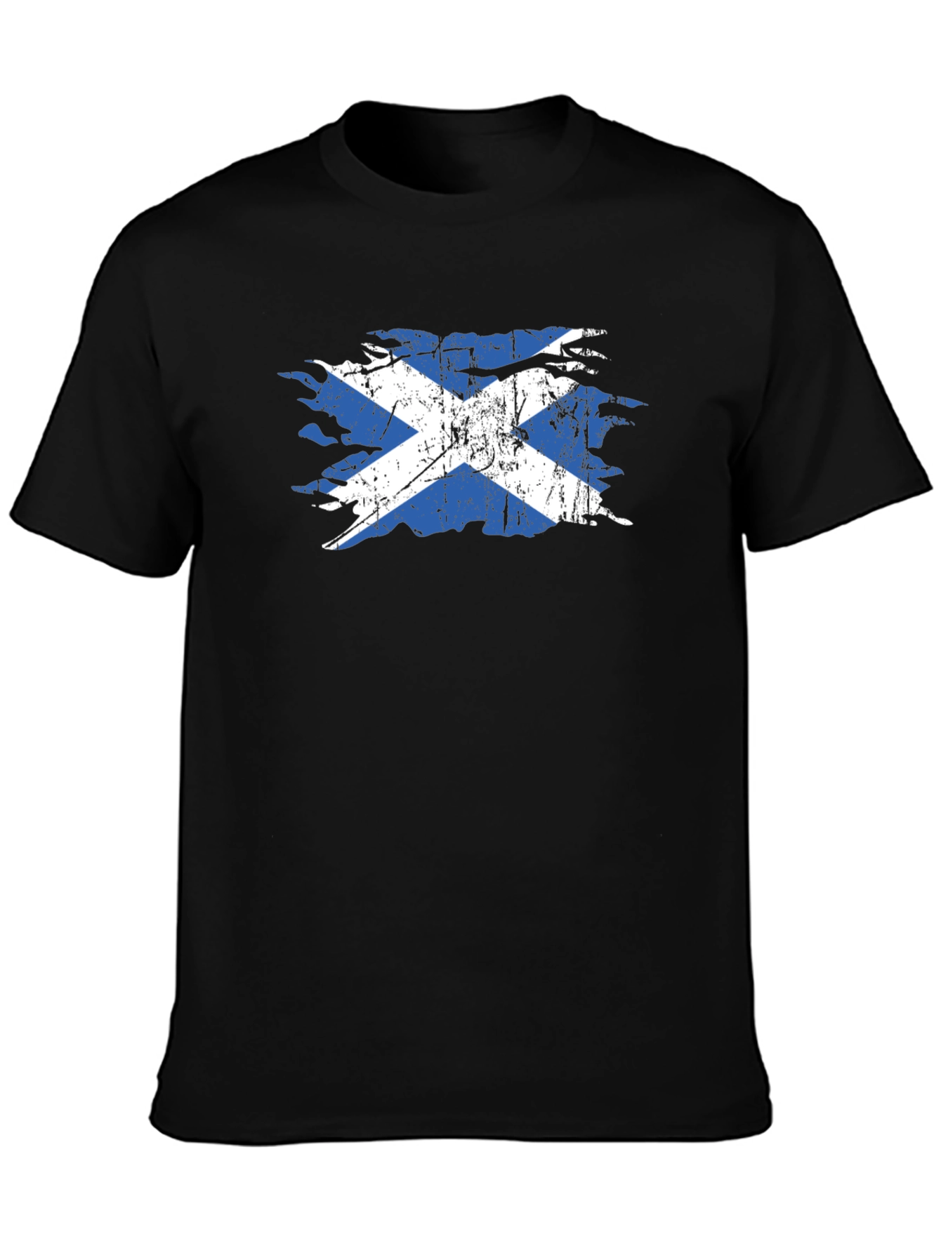 Scotland Flag Distressed Graphic Tee