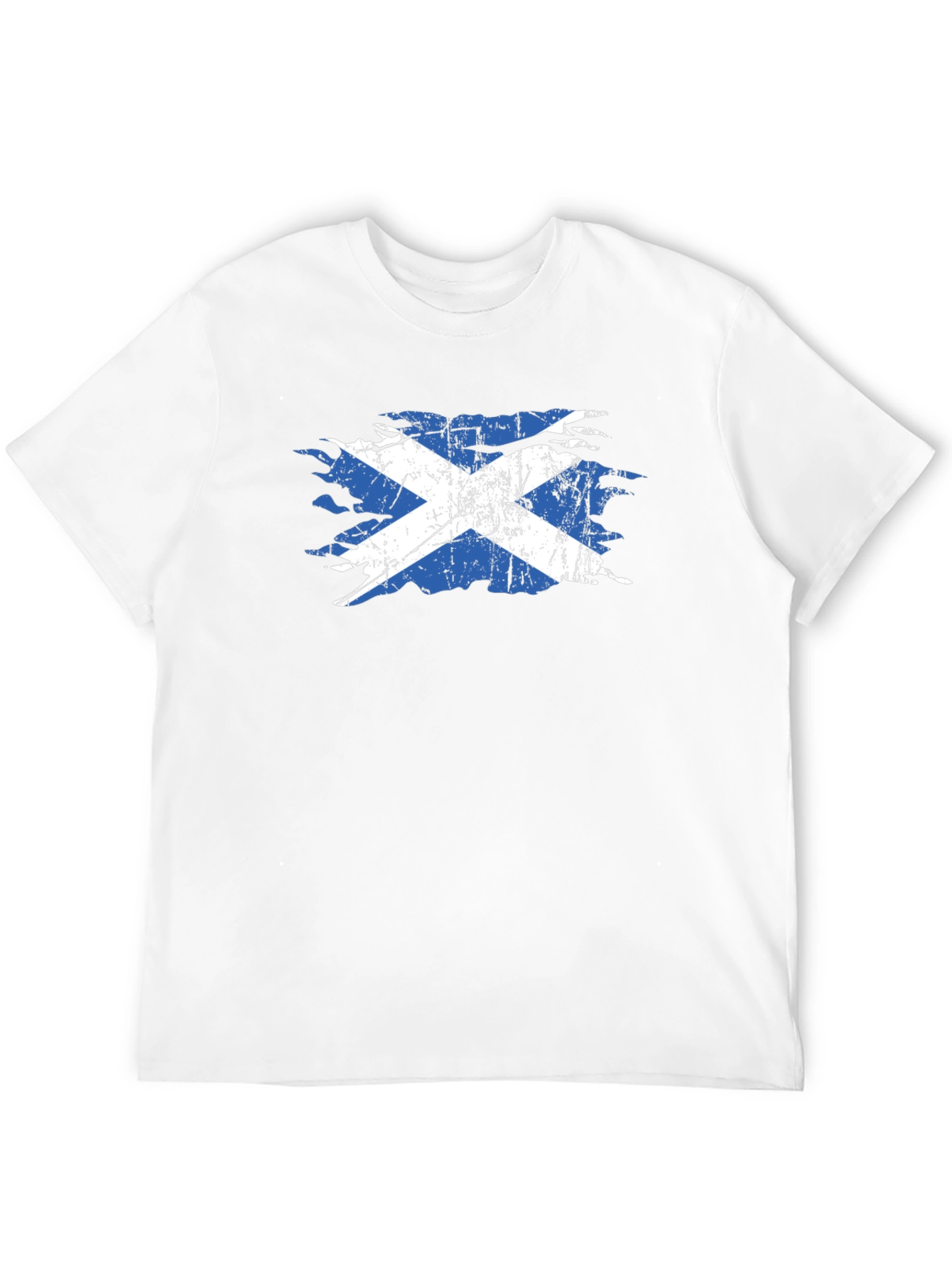 Scotland Flag Distressed Graphic Tee