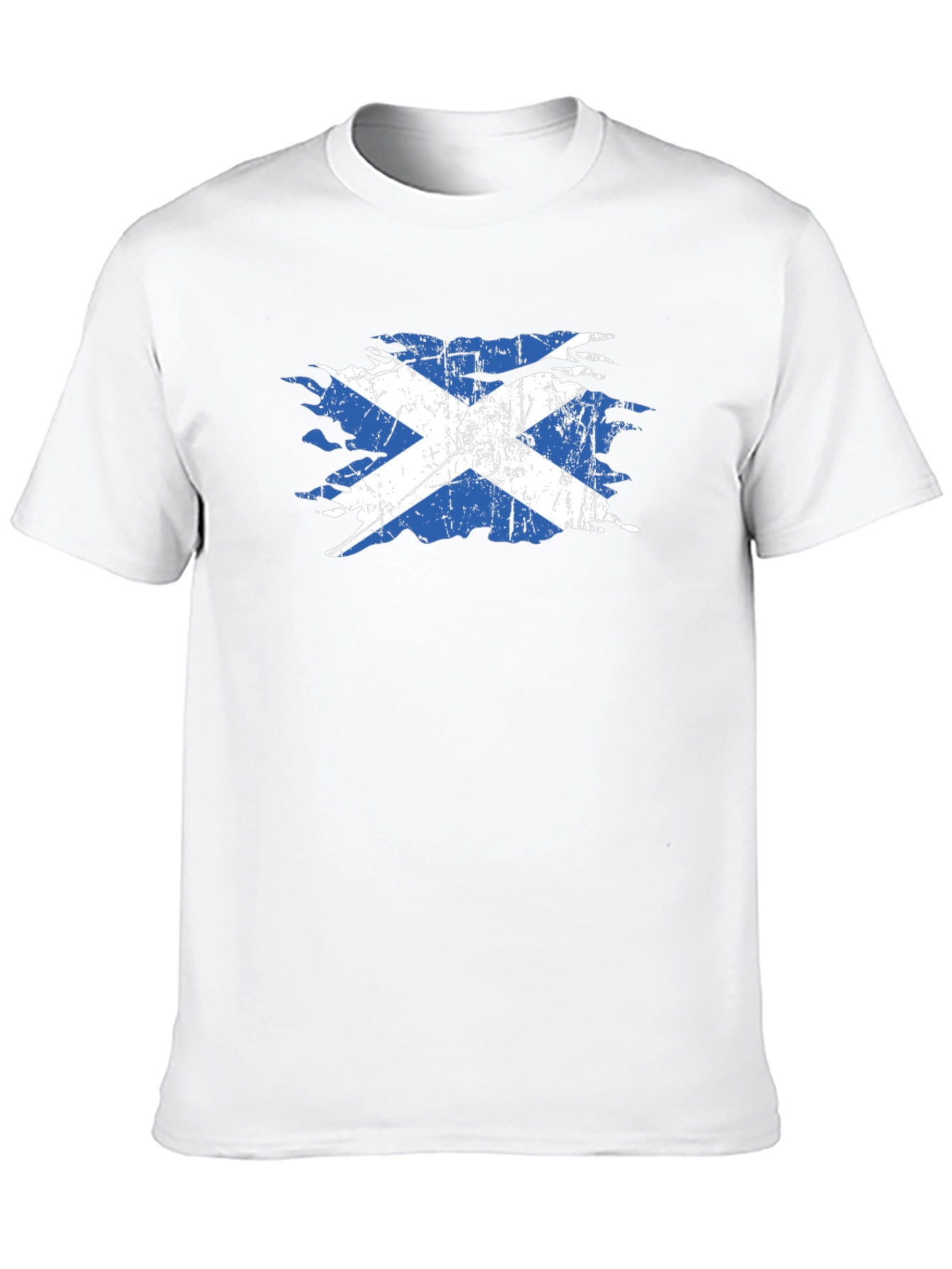 Scotland Flag Distressed Graphic Tee