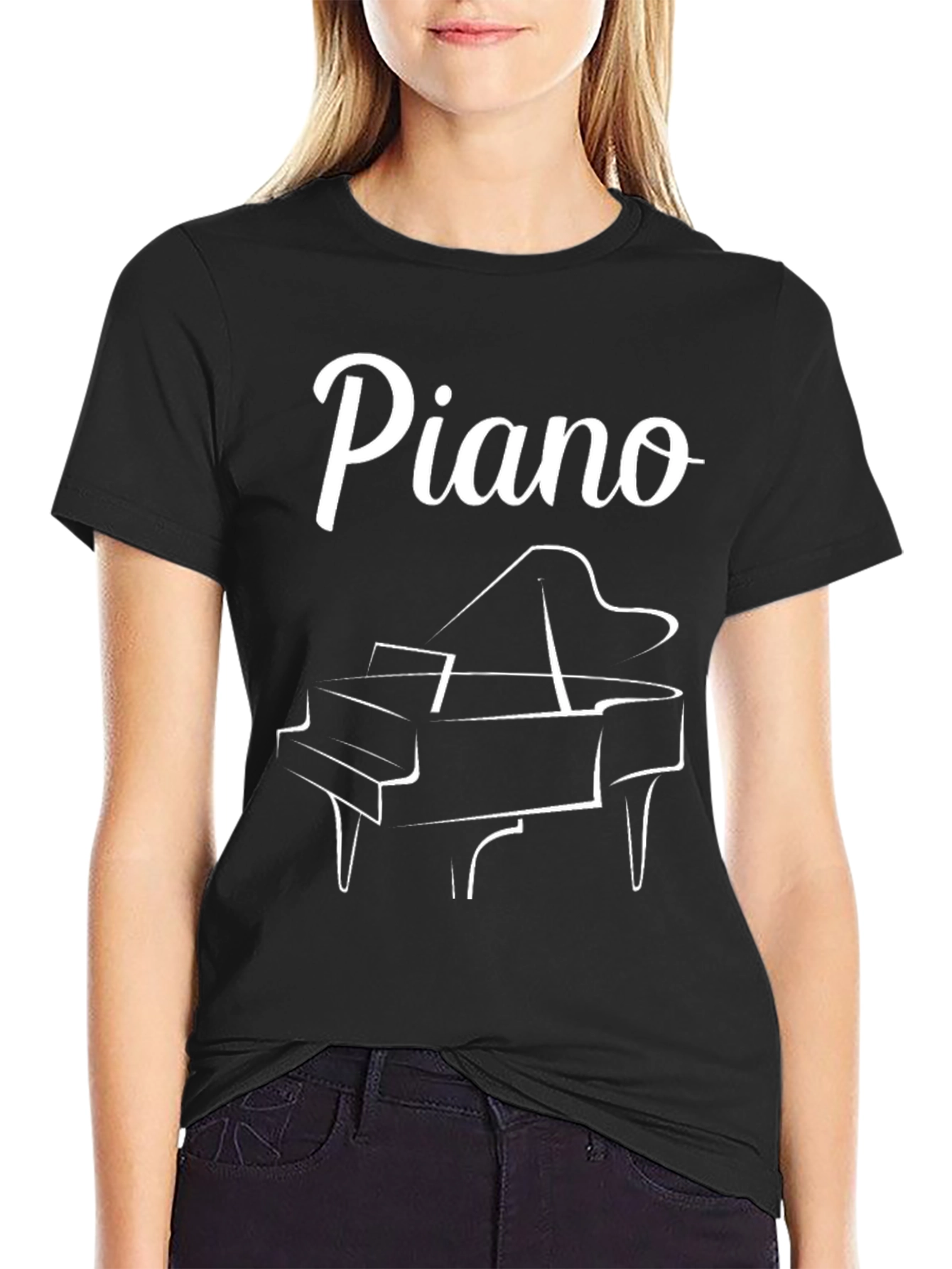 Piano Graphic Tee - Musician Gift