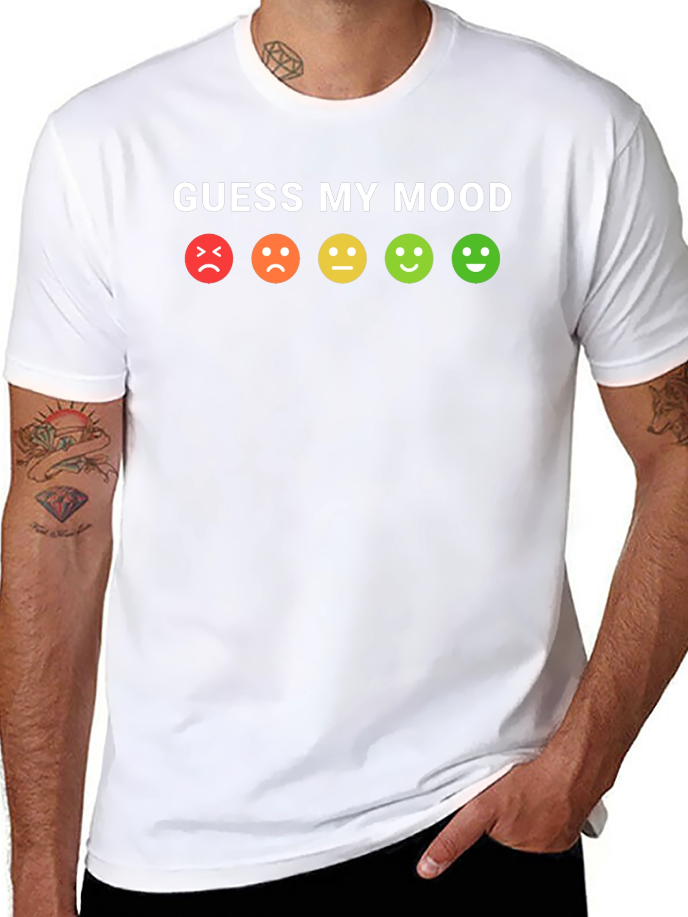 Guess My Mood T-Shirt - Fun Emoji Graphic Tee