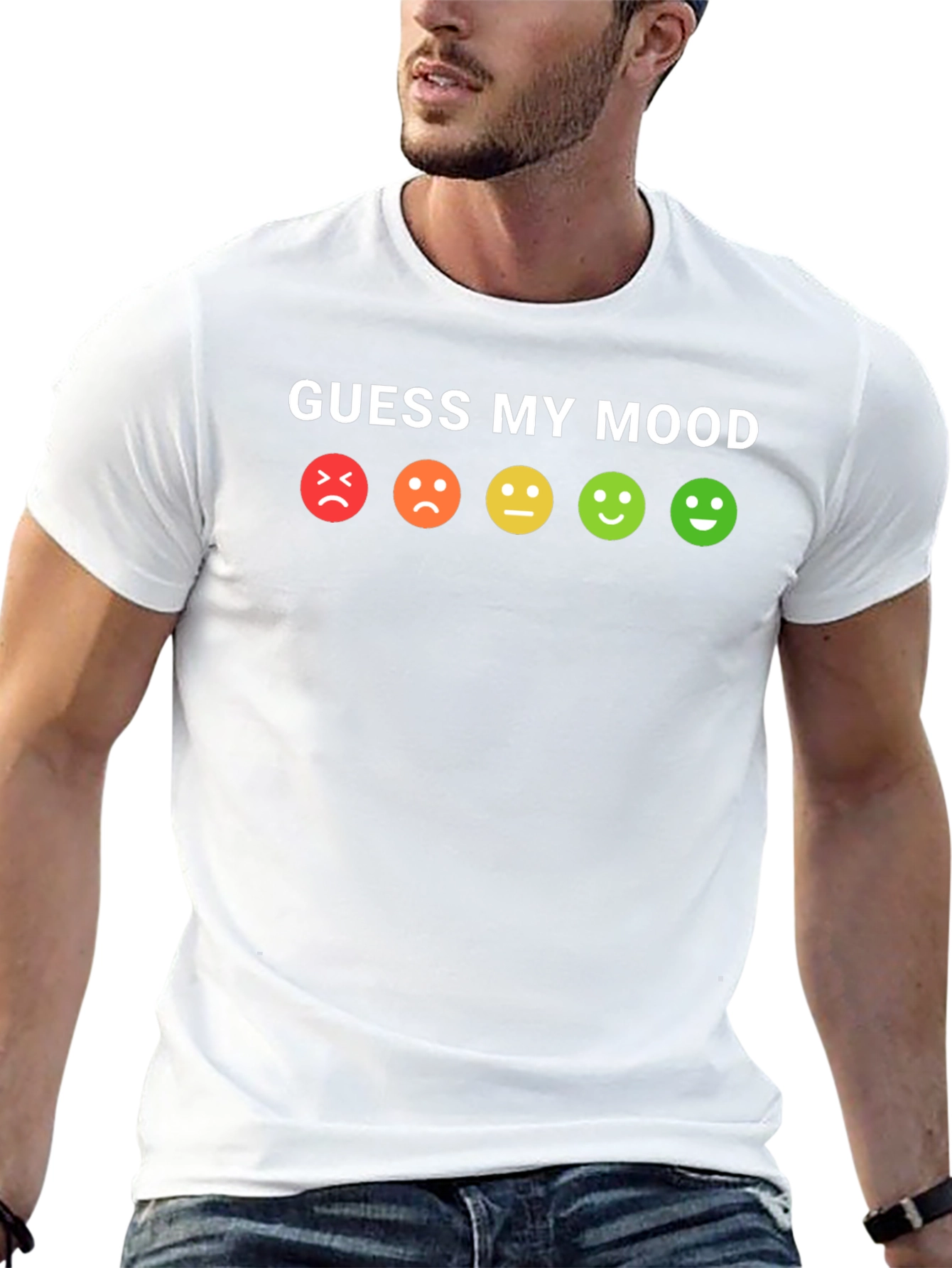 Guess My Mood T-Shirt - Fun Emoji Graphic Tee