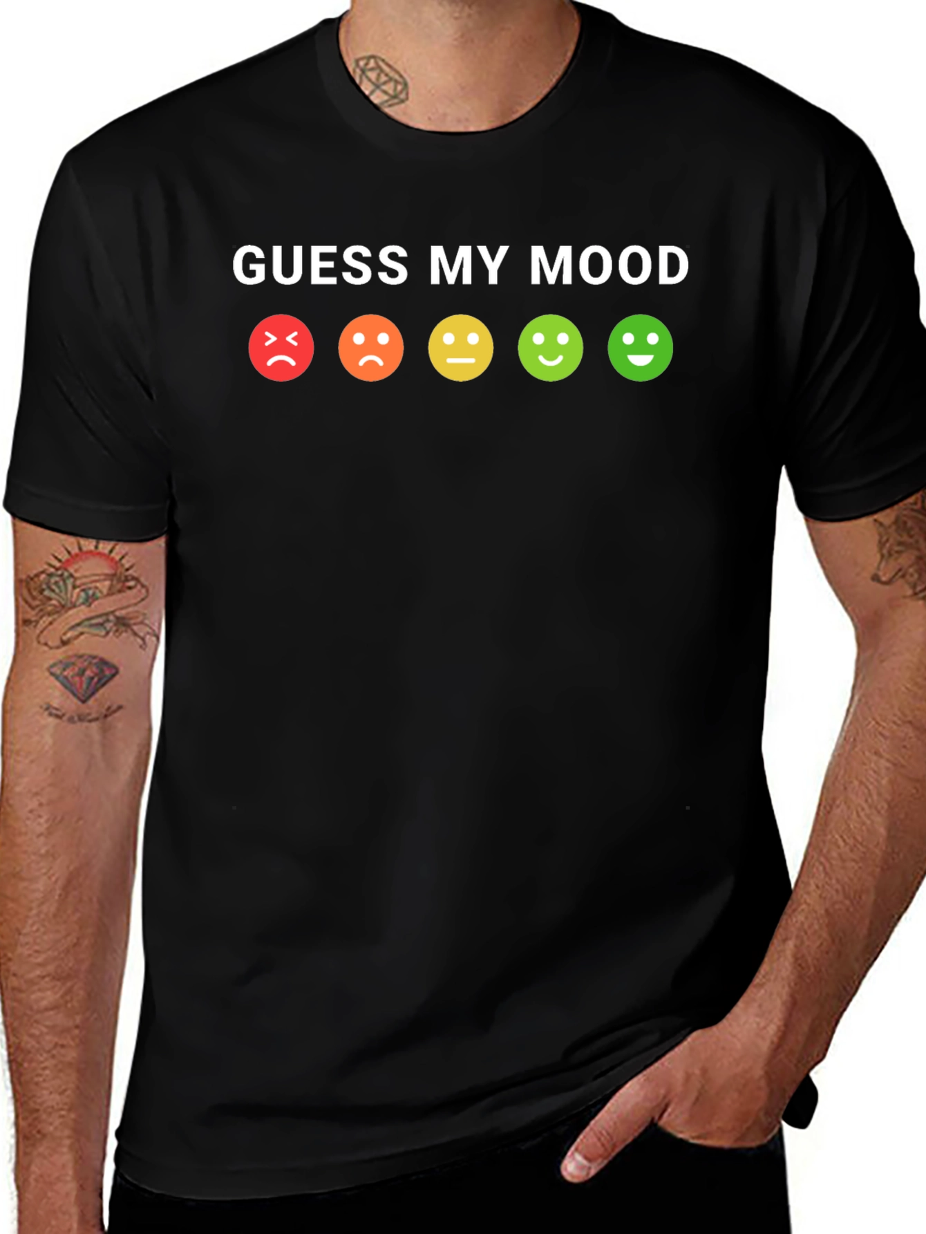 Guess My Mood T-Shirt - Fun Emoji Graphic Tee