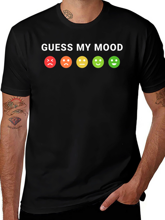 Guess My Mood T-Shirt - Fun Emoji Graphic Tee