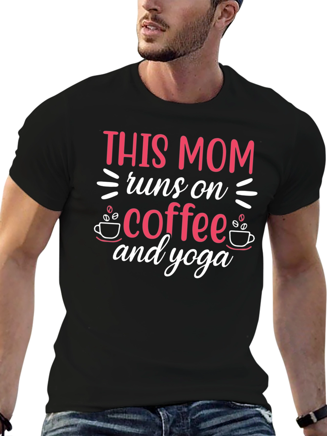This Mom Runs on Coffee & Yoga T-Shirt