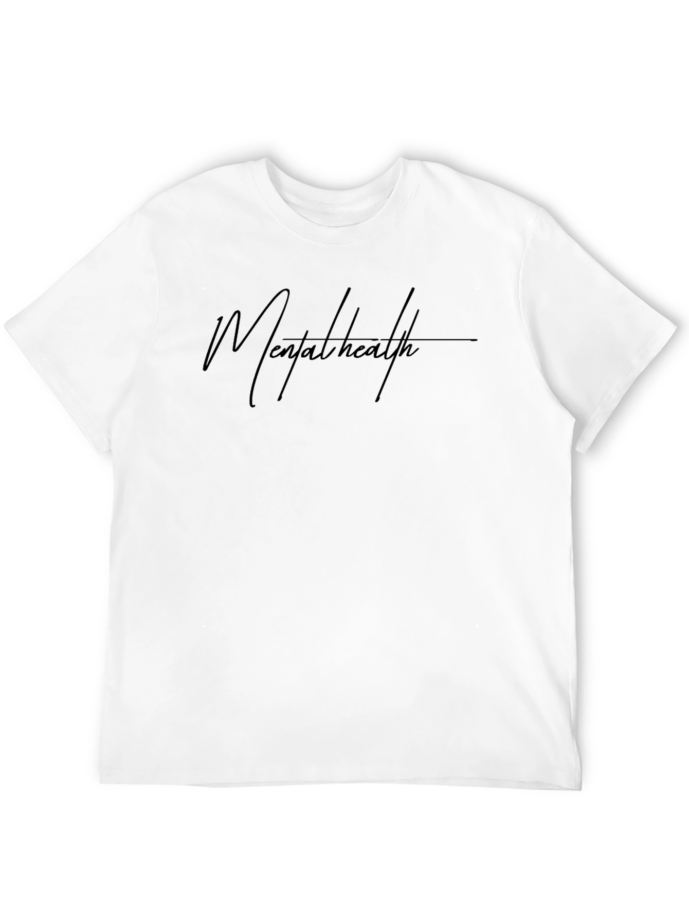 Mental Health Graphic Black T-Shirt